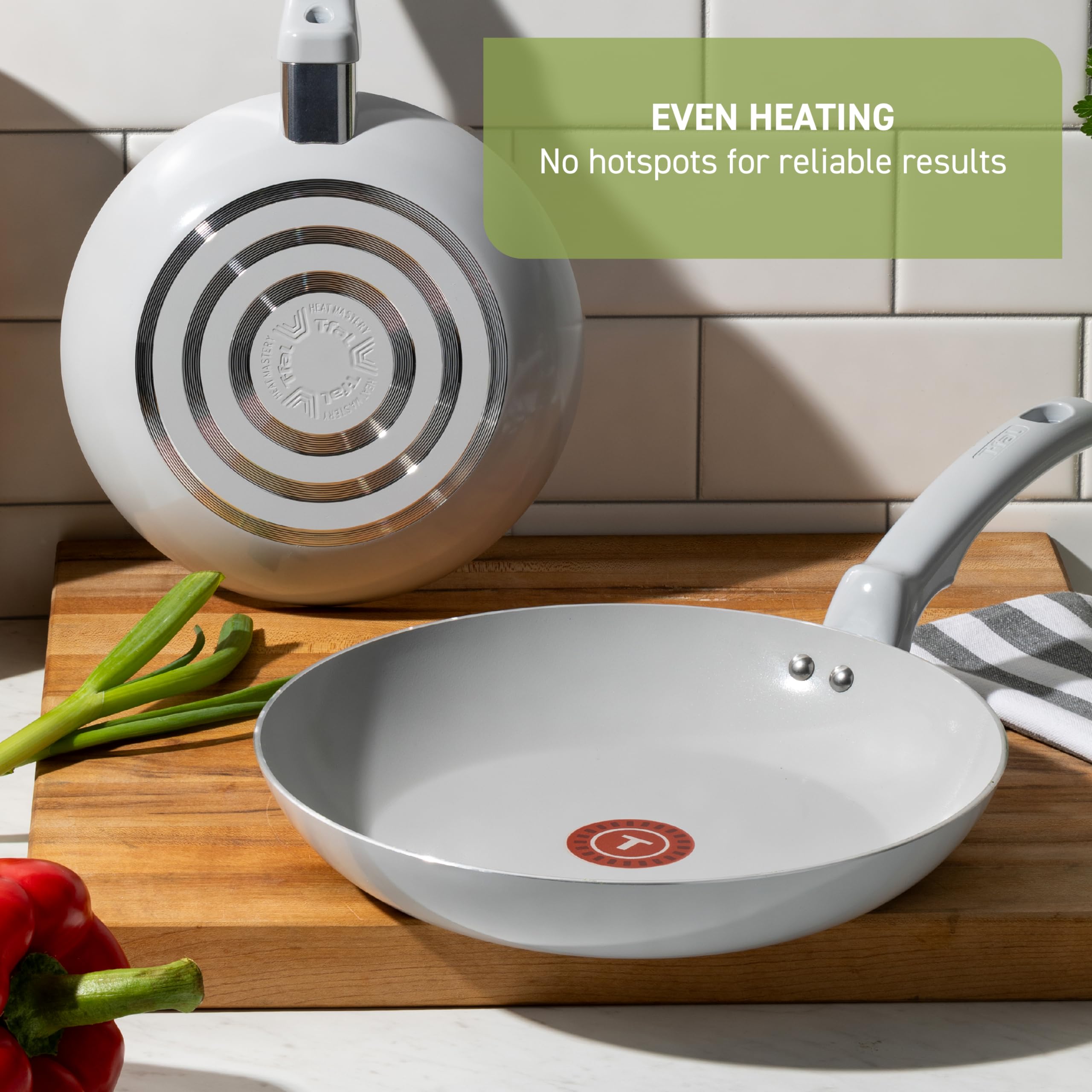 Foto 5 | Cocina Jumbo T-fal Refresh De Cerámica Antiadherente De 5 Litros Con Tapa Polvorienta - Venta Internacional.