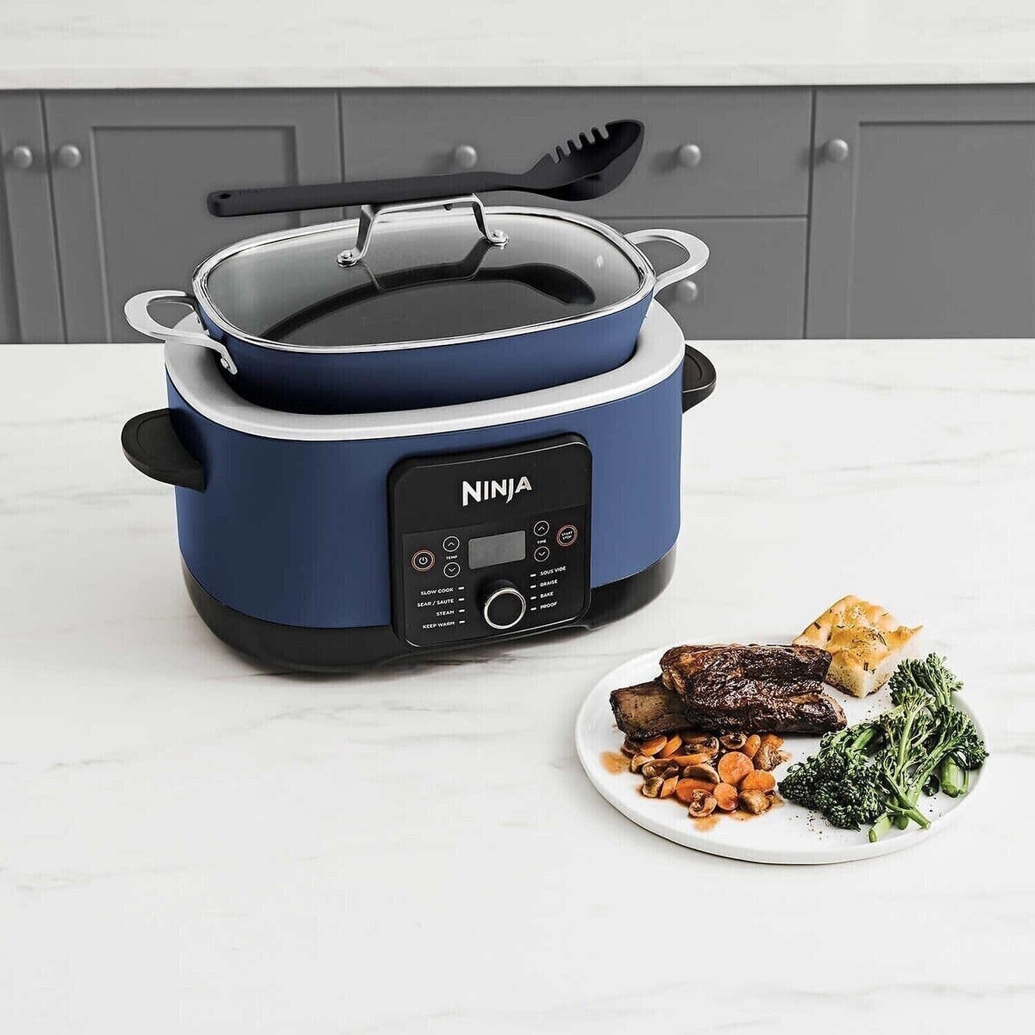 Foto 2 | Multicocina Ninja Foodi Possiblecooker Pro, 8.5 Cuartos De Galón, Azul Marino - Venta Internacional.