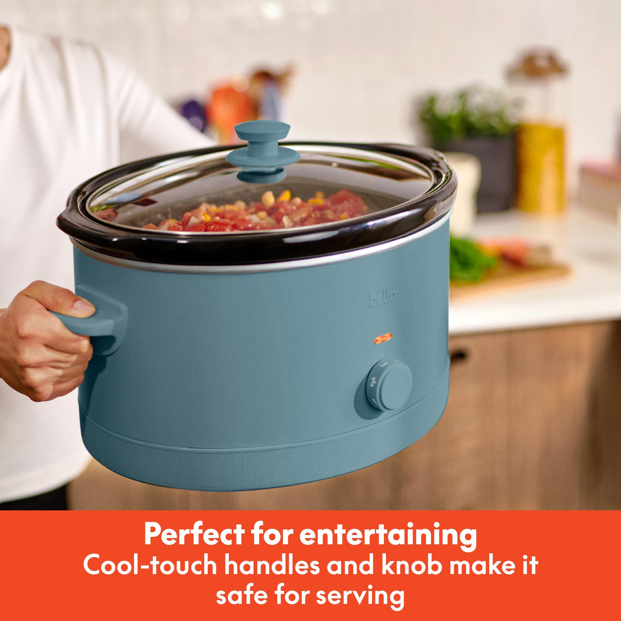 Foto 6 pulgar | Slow Cooker Bella 6.0l Evergood, Revestimiento Cerámico Antiadherente - Venta Internacional.