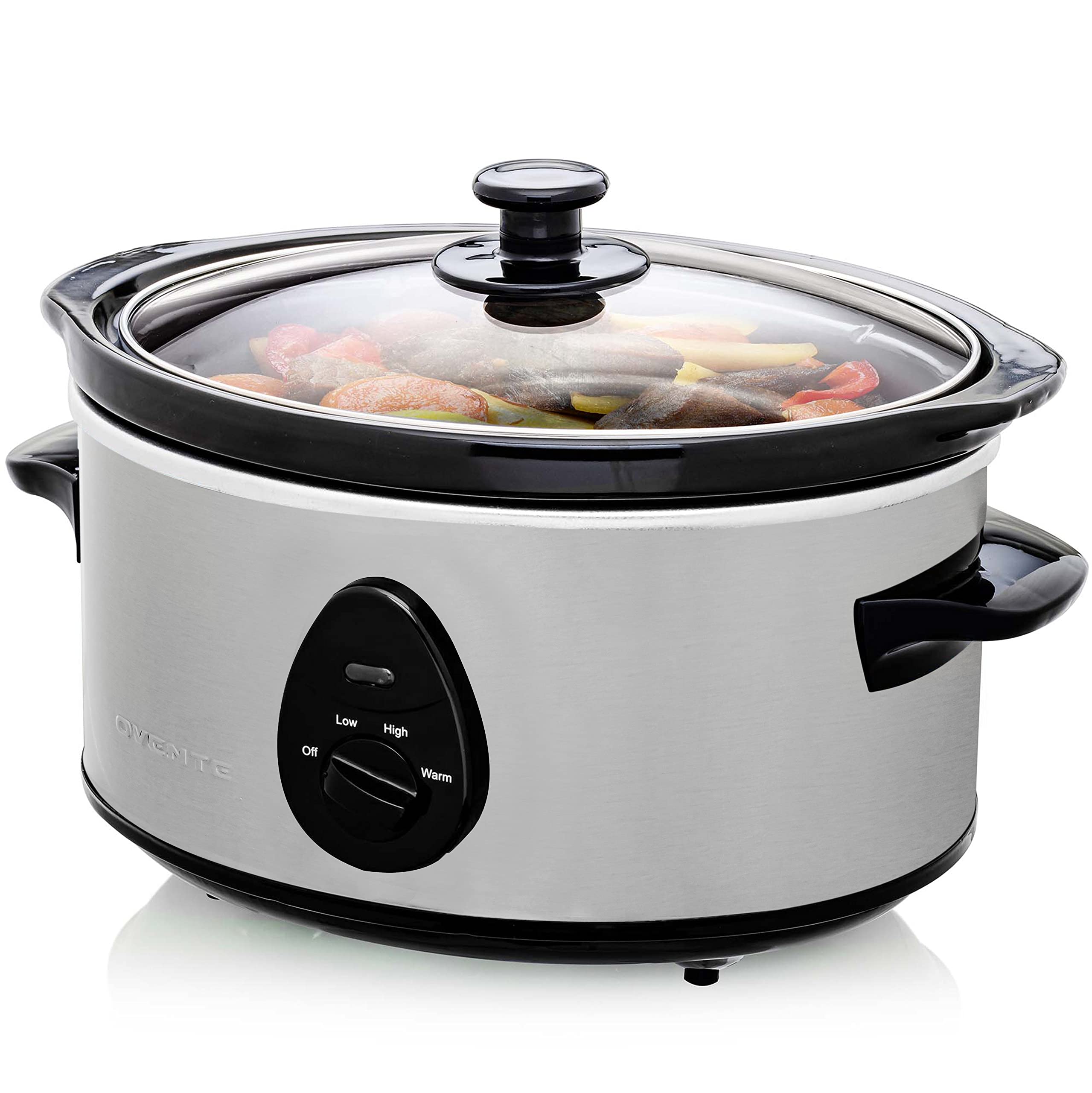 Olla De Cocción Lenta Ovente Slo35abr De 3.5 L Con 3 Configuraciones De Cocción - Venta Internacional. $1,245