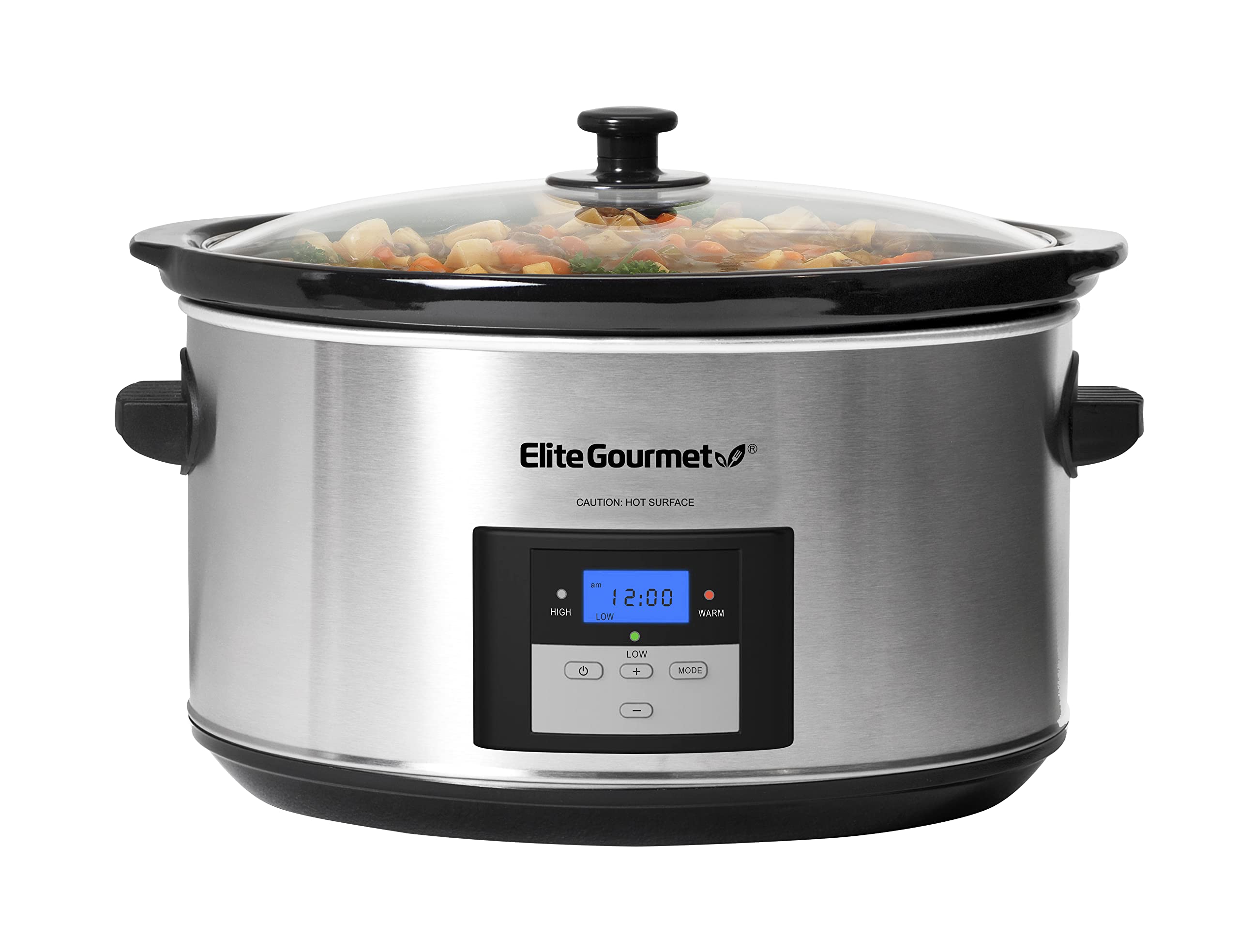 Olla De Cocción Lenta Elite Gourmet Mst-900d, 8,5 Cuartos De Galón Digital, Inoxidable - Venta Internacional.