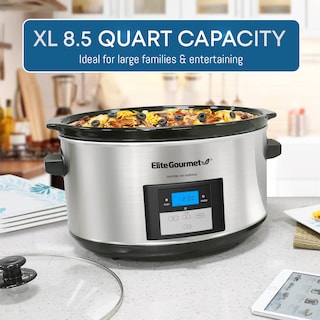 Foto 2 | Olla De Cocción Lenta Elite Gourmet Mst-900d, 8,5 Cuartos De Galón Digital, Inoxidable - Venta Internacional.