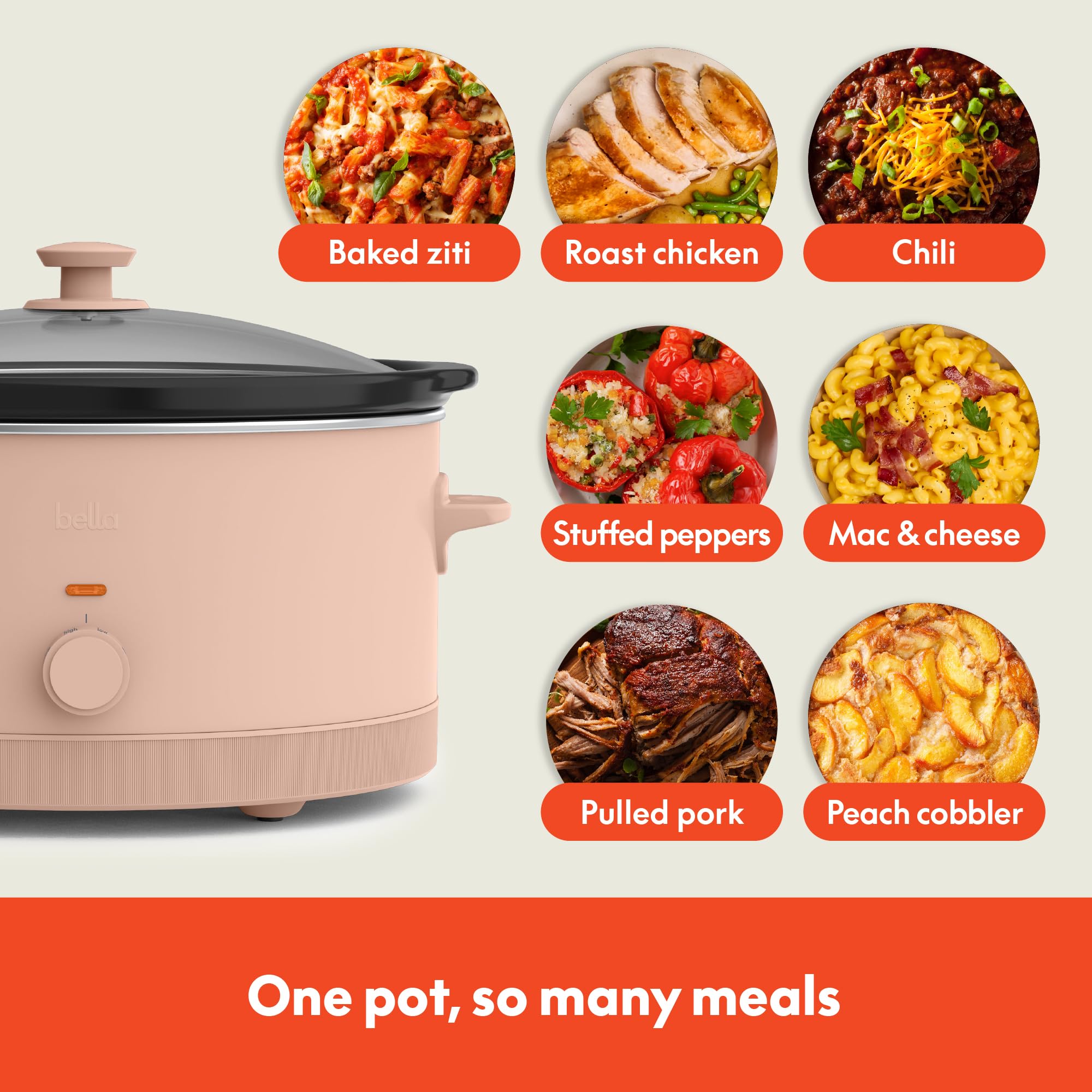 Foto 5 pulgar | Slow Cooker Bella 6.0l Evergood, Revestimiento Cerámico Antiadherente - Venta Internacional.