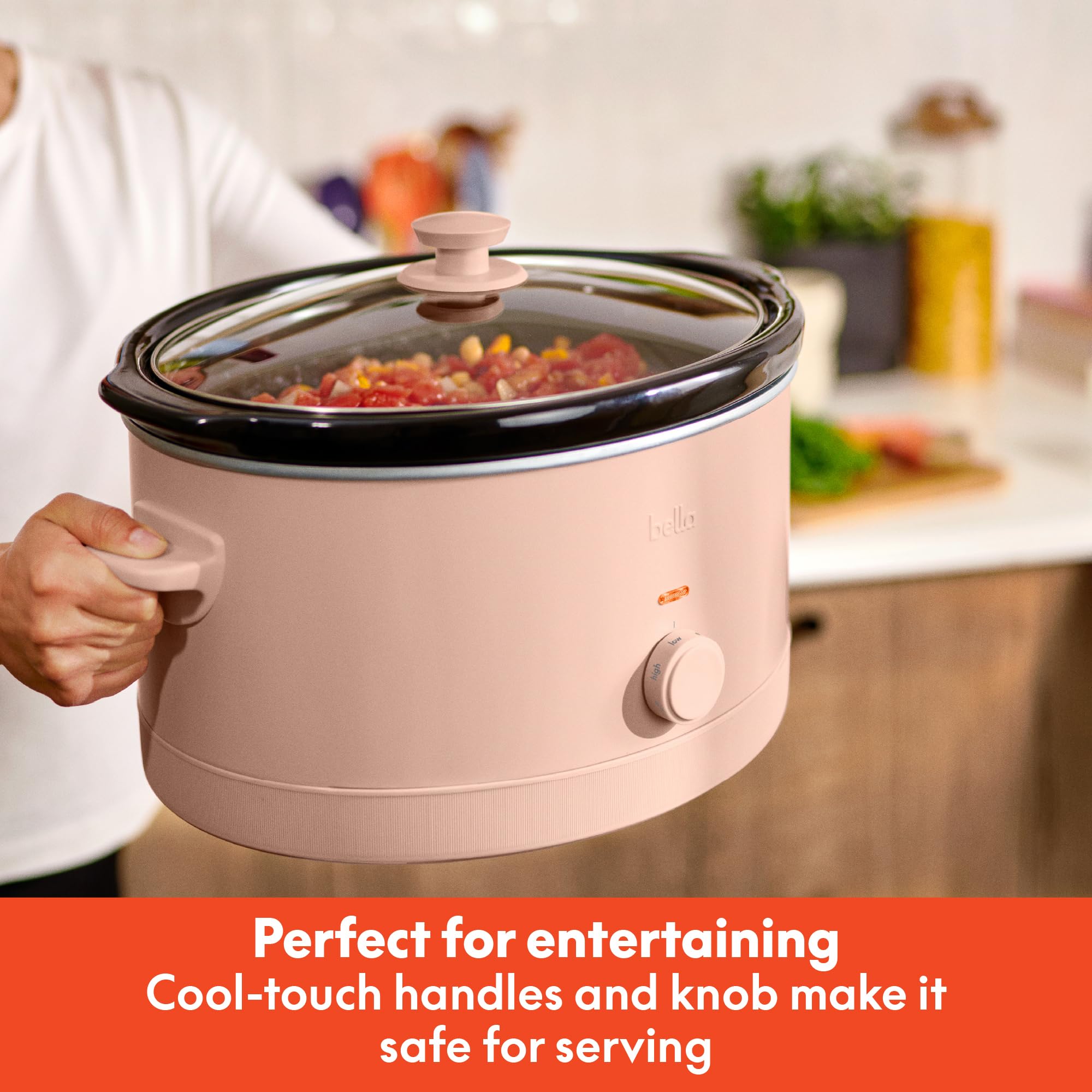 Foto 6 pulgar | Slow Cooker Bella 6.0l Evergood, Revestimiento Cerámico Antiadherente - Venta Internacional.