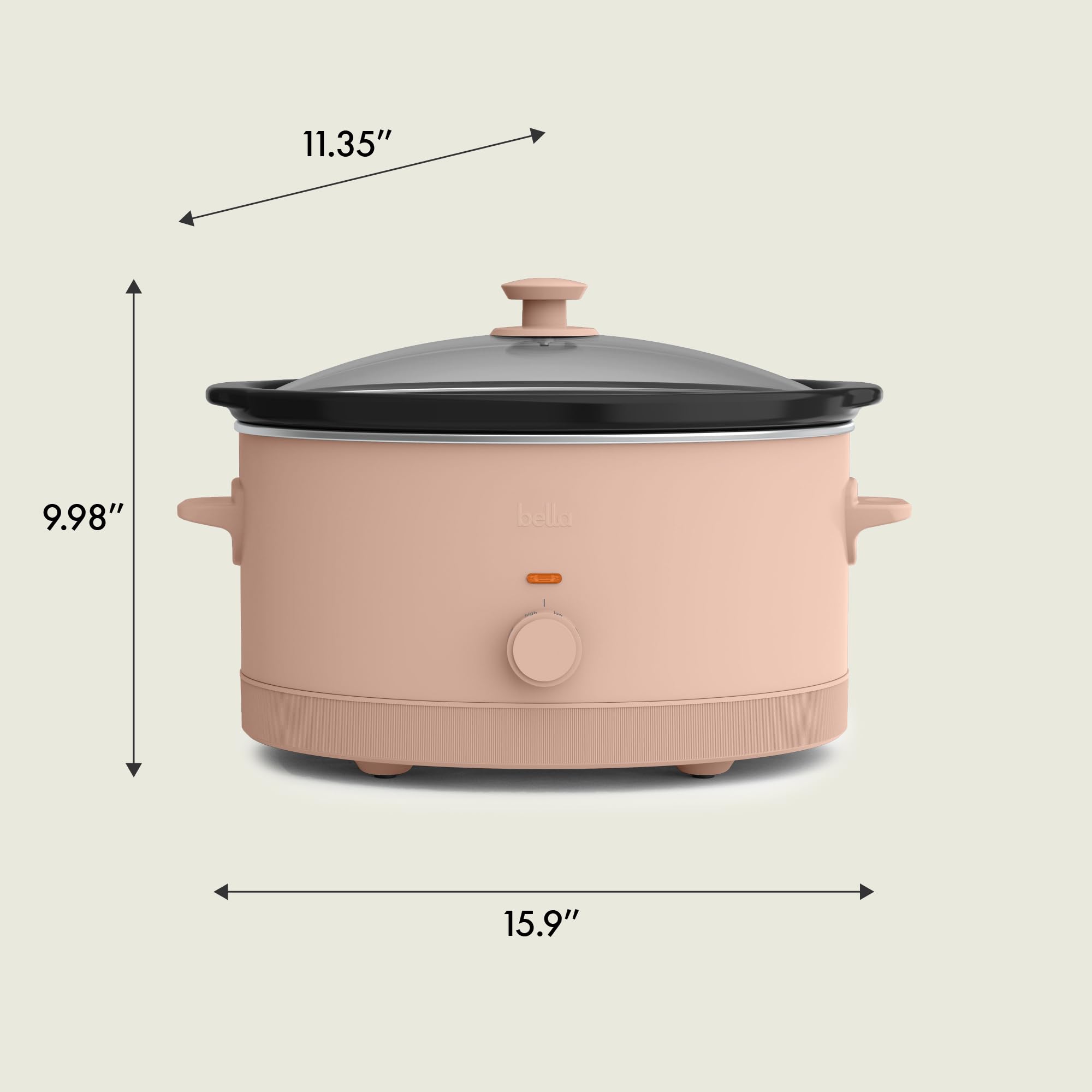 Foto 8 pulgar | Slow Cooker Bella 6.0l Evergood, Revestimiento Cerámico Antiadherente - Venta Internacional.