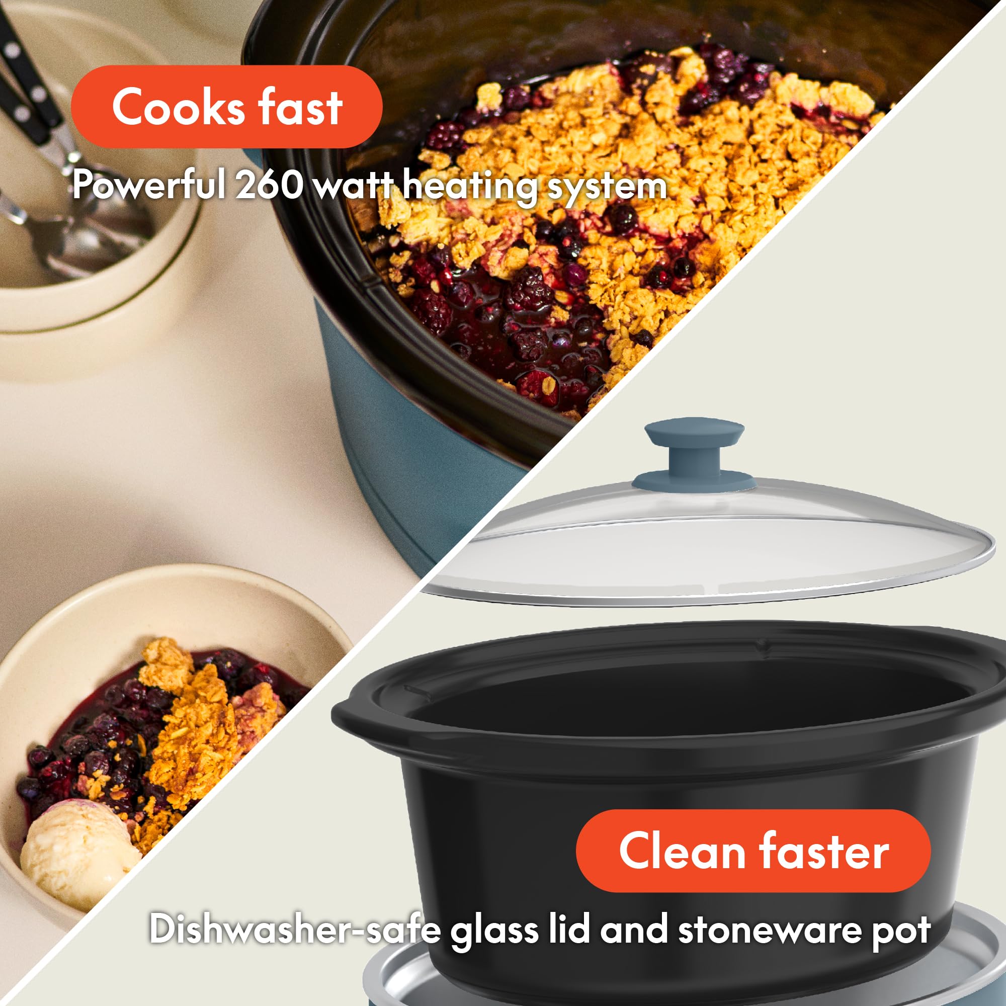 Foto 4 pulgar | Slow Cooker Bella, 5.7 L, Con Revestimiento Cerámico Programable Surf - Venta Internacional.