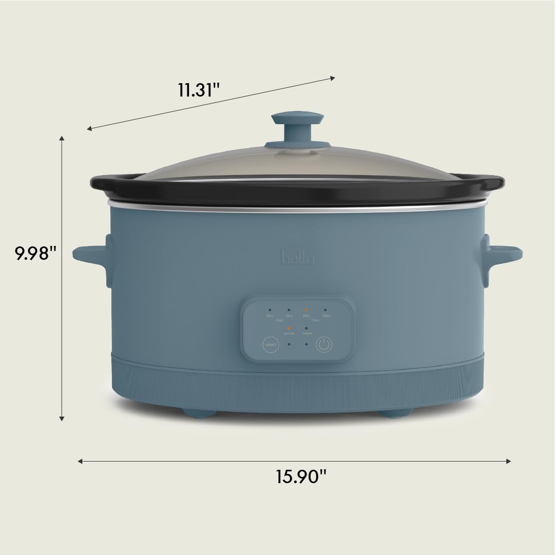 Foto 8 pulgar | Slow Cooker Bella, 5.7 L, Con Revestimiento Cerámico Programable Surf - Venta Internacional.