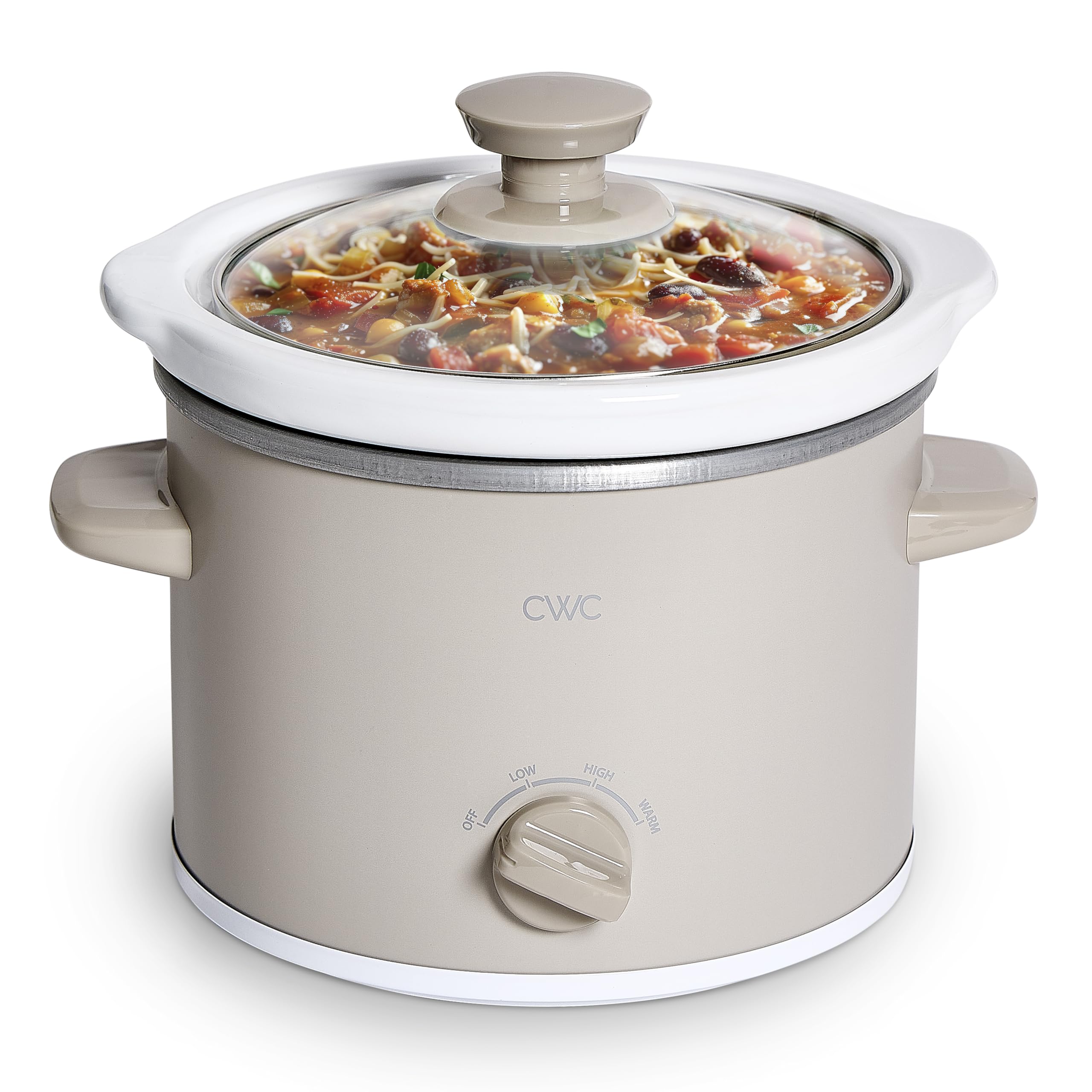 Mini Olla De Cocción Lenta Cook With Color, 2 Litros, Redonda, Color Gris - Venta Internacional. $1,178