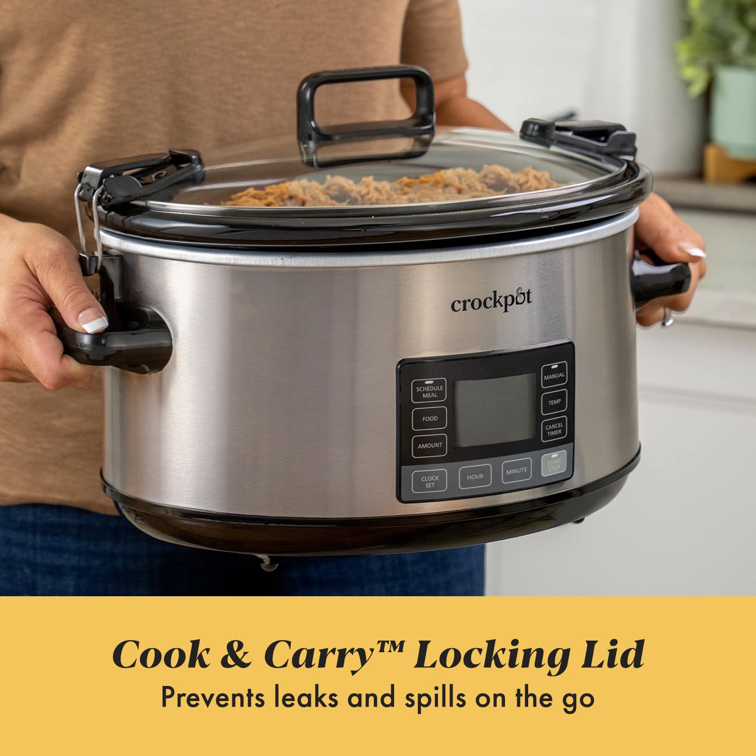 Foto 4 pulgar | Olla de Cocción Lenta Crock-pot 7 Litros Portátil Programable con Temporizador - Venta Internacional