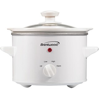 Foto 1 | Olla De Cocción Lenta Brentwood, 1,5 L, 3 Vías, Calor Ajustable, Color Blanco - Venta Internacional.
