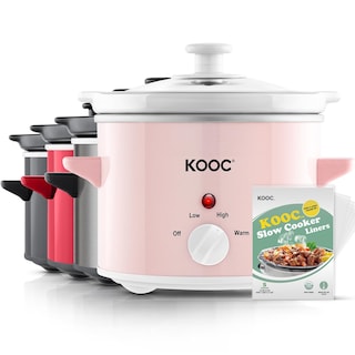 Foto 1 | Olla Pequeña De Cerámica De Acero Inoxidable De 2 Cuartos De Galón De Cocción Lenta Kooc - Venta Internacional.