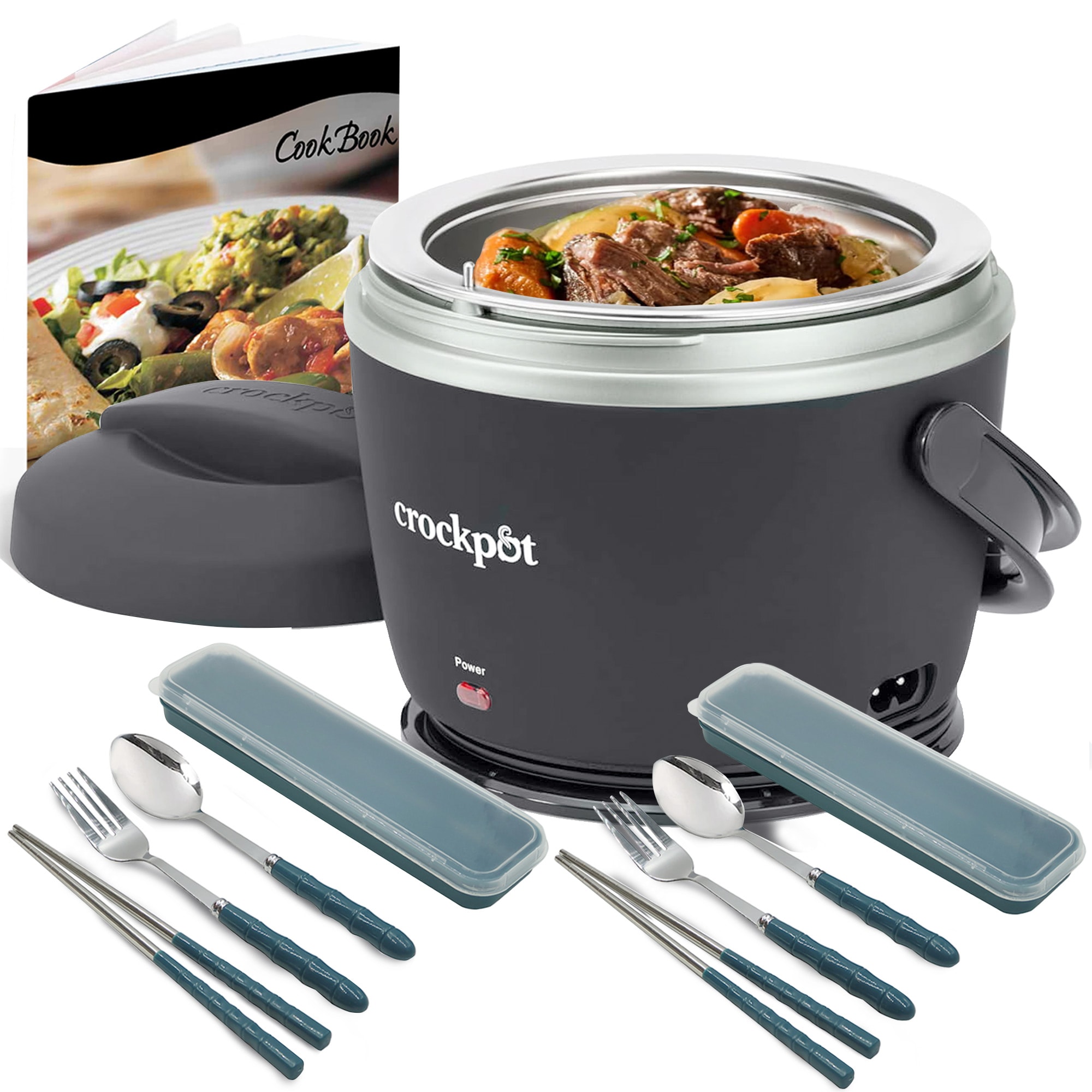 Fiambrera Eléctrica Portátil Crock-pot, Calentador De Alimentos, 591 Ml - Venta Internacional. $1,659