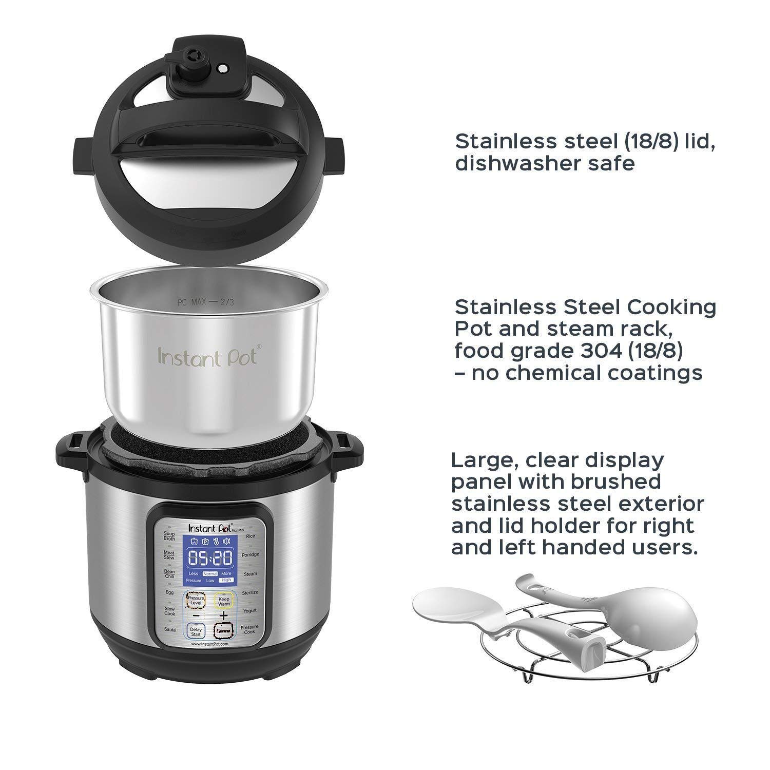 Foto 4 pulgar | Olla A Presión Eléctrica Instant Pot Duo Plus 9 En 1, 3 Litros - Venta Internacional.