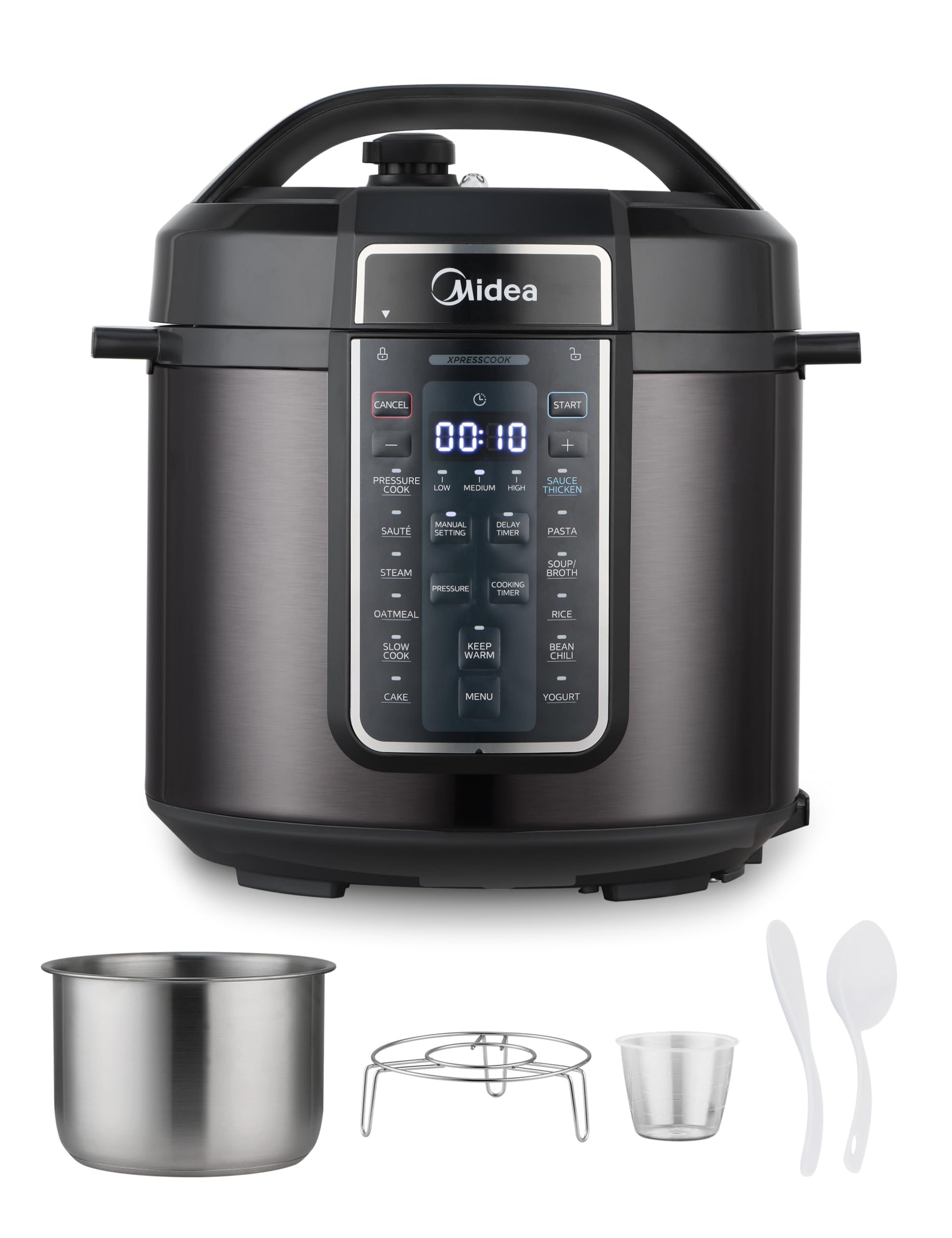 Foto 2 pulgar | Olla A Presión Eléctrica Midea 6l 12 En 1 Con 12 Presets Ss - Venta Internacional.