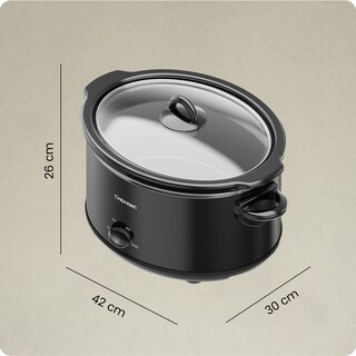 Foto 5 | Chefman - Olla De Cocción Lenta 4.7l – Color Negro
