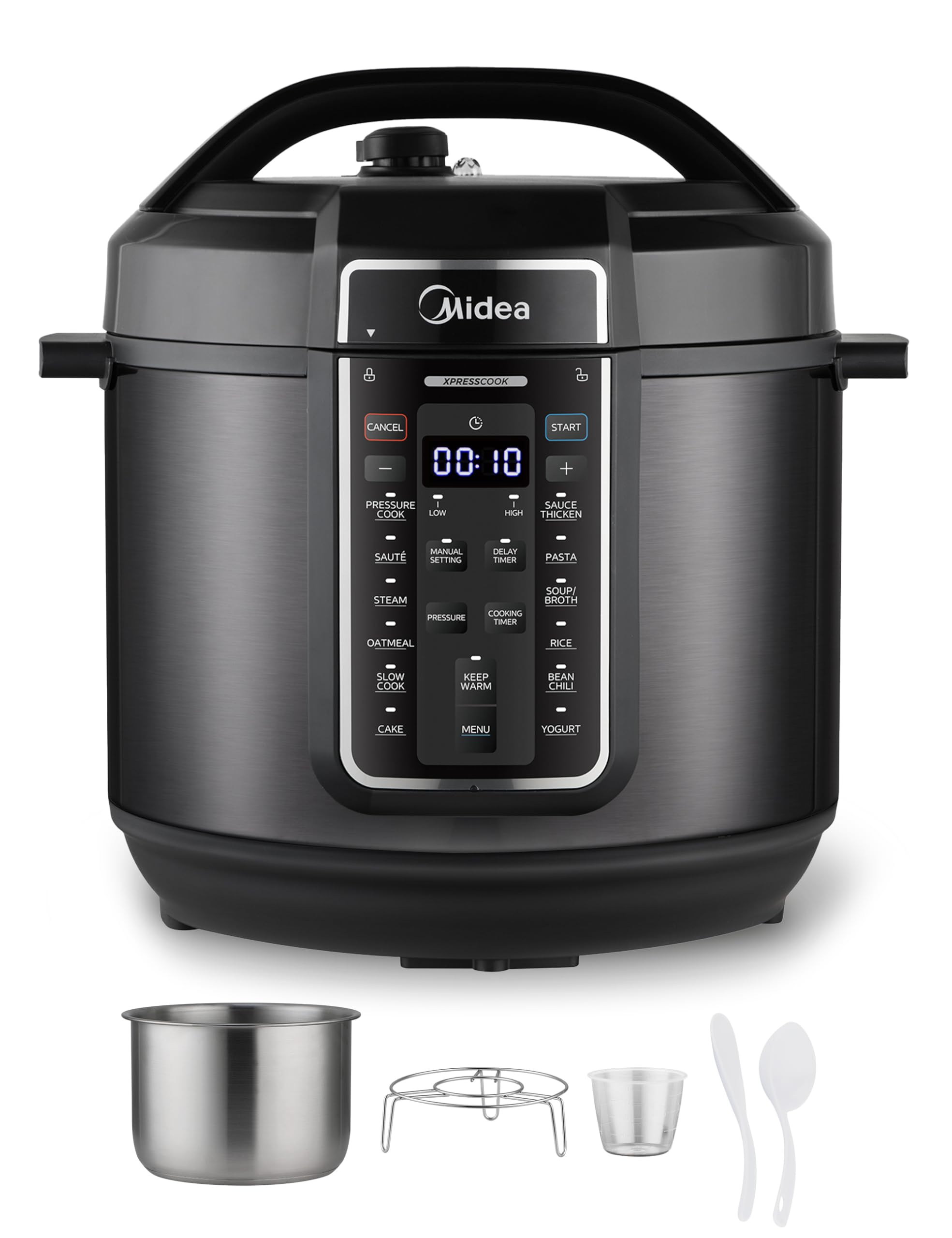 Foto 2 pulgar | Olla A Presión Eléctrica Midea 8l 12 En 1 De Acero Inoxidable - Venta Internacional.