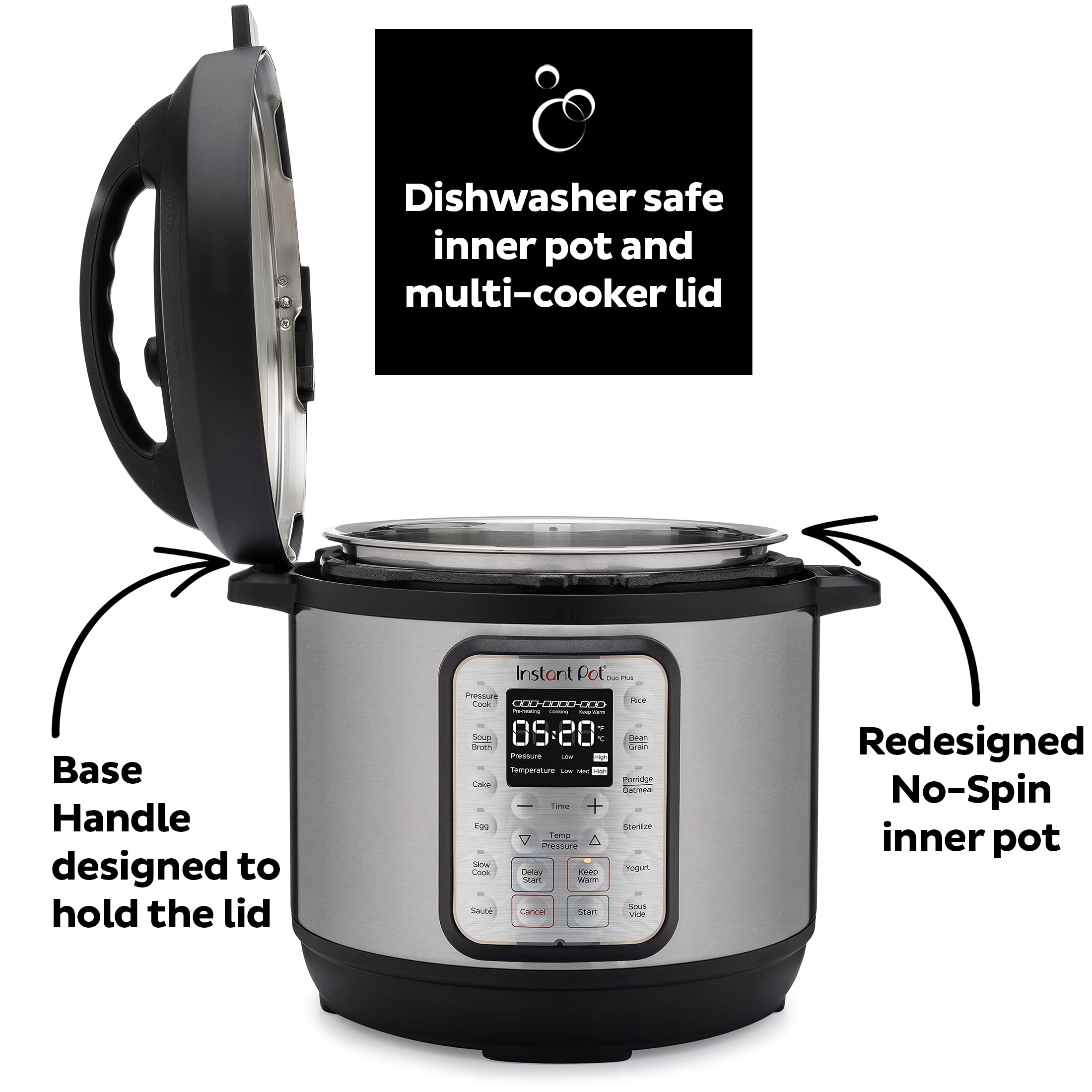Foto 8 pulgar | Olla A Presión Eléctrica Instant Pot Duo Plus 9 En 1 De 6 Litros - Venta Internacional.