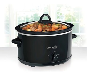 Foto 1 | Olla Electrica Coccion Lenta Crock Pot 4 Quart Cocina Negro