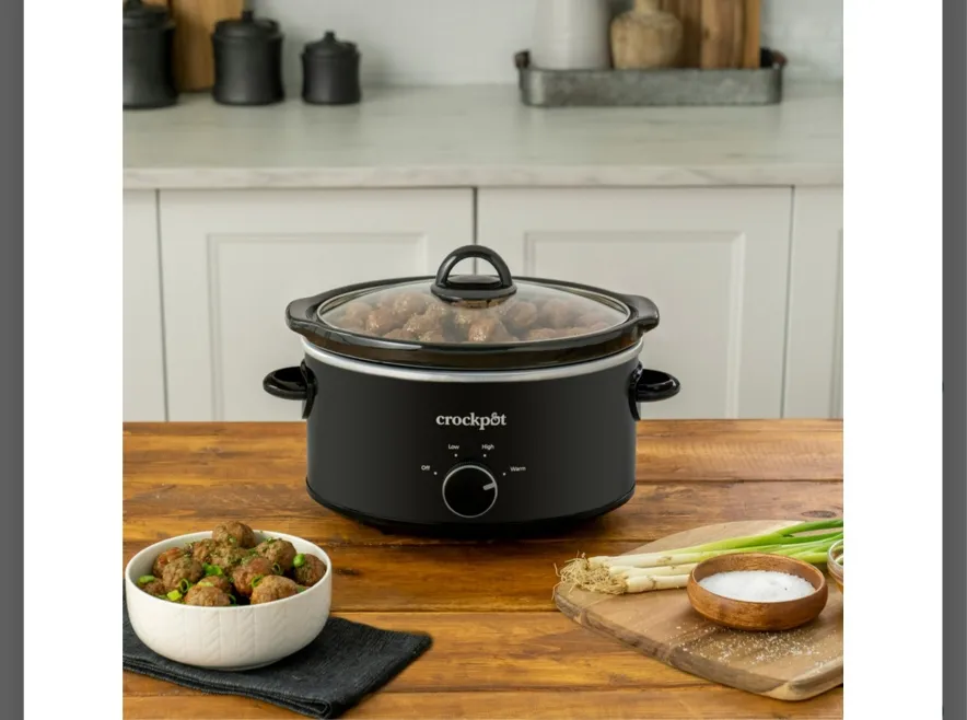 Foto 6 pulgar | Olla Electrica Coccion Lenta Crock Pot 4 Quart Cocina Negro