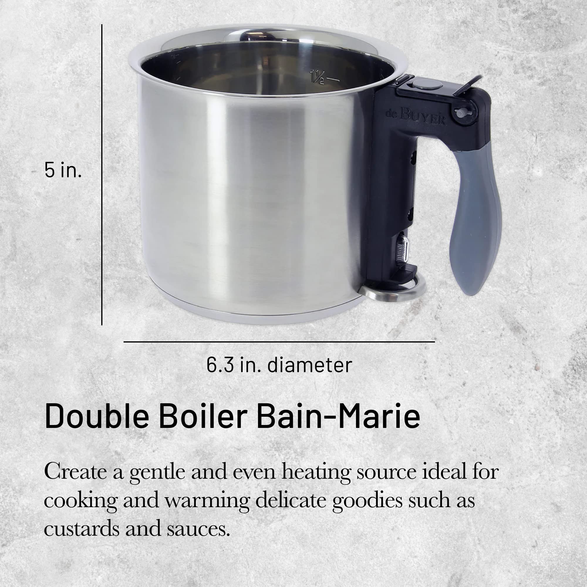 Foto 3 pulgar | Caldera Doble De Buyer Bain-marie 1.5l Para Cocinar - Venta Internacional.