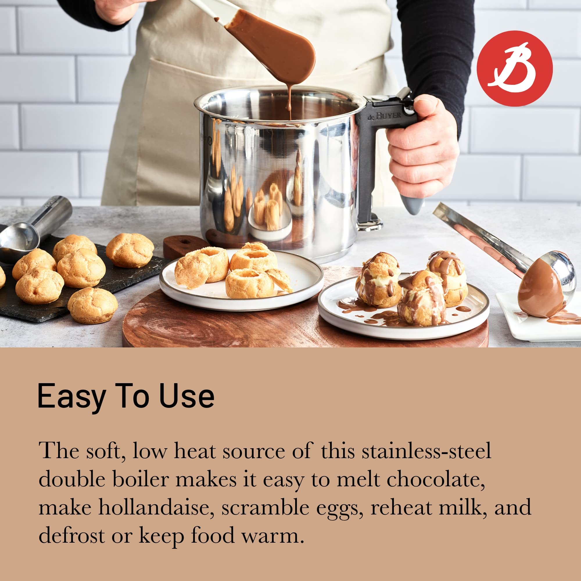 Foto 4 pulgar | Caldera Doble De Buyer Bain-marie 1.5l Para Cocinar - Venta Internacional.