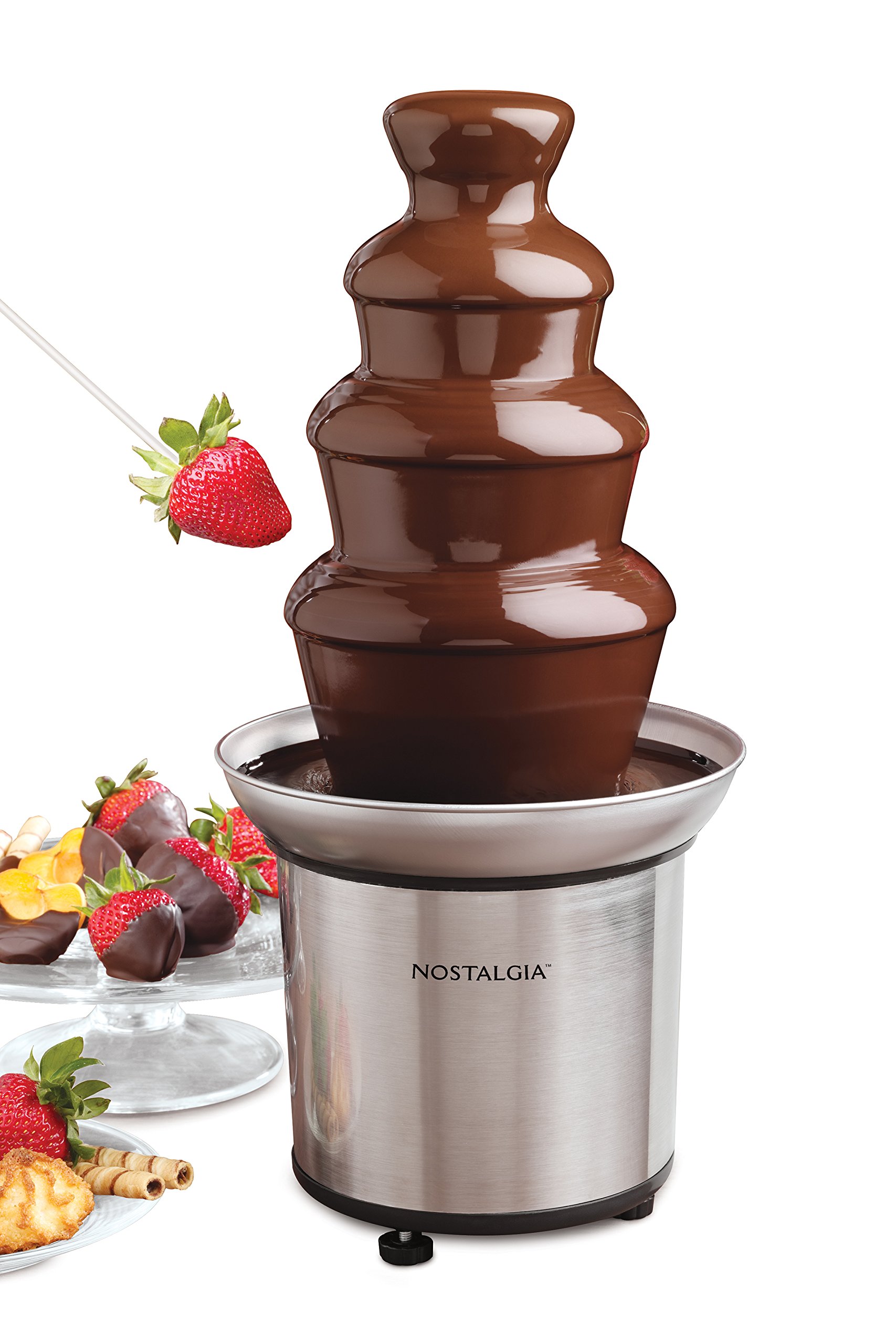 Foto 2 pulgar | Chocolate Fondue Fountain Nostalgia 4 Niveles 950 ml Acero Inoxidable - Venta Internacional