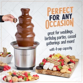 Foto 4 | Chocolate Fondue Fountain Nostalgia 4 Niveles 950 ml Acero Inoxidable - Venta Internacional