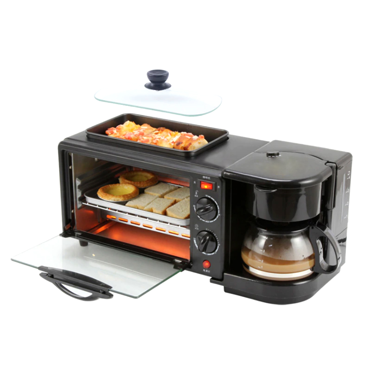 Foto 1 | Horno Tostador Desayunador 3 En 1 Multifunción Iliosinnova