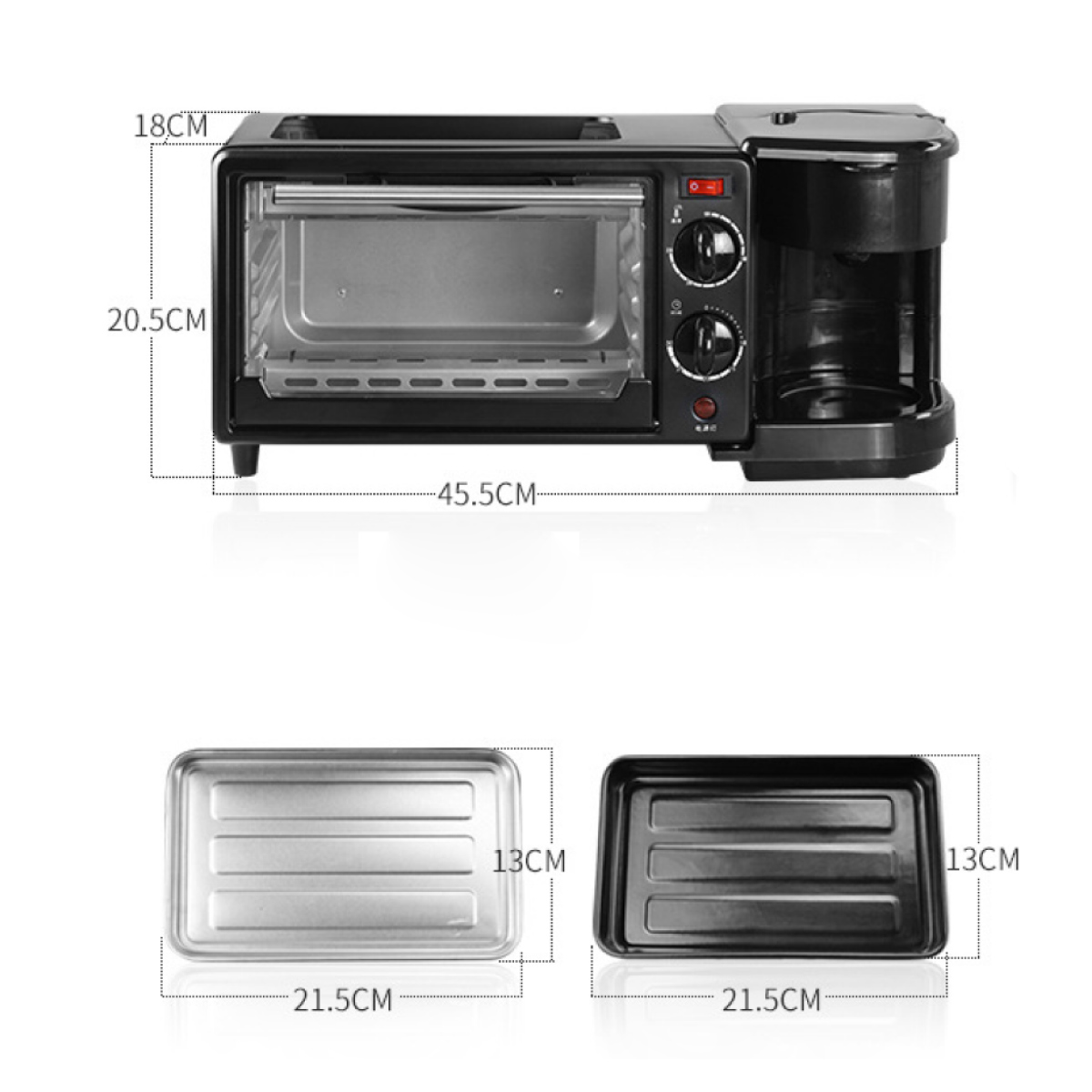 Foto 3 pulgar | Horno Tostador Desayunador 3 En 1 Multifunción Iliosinnova