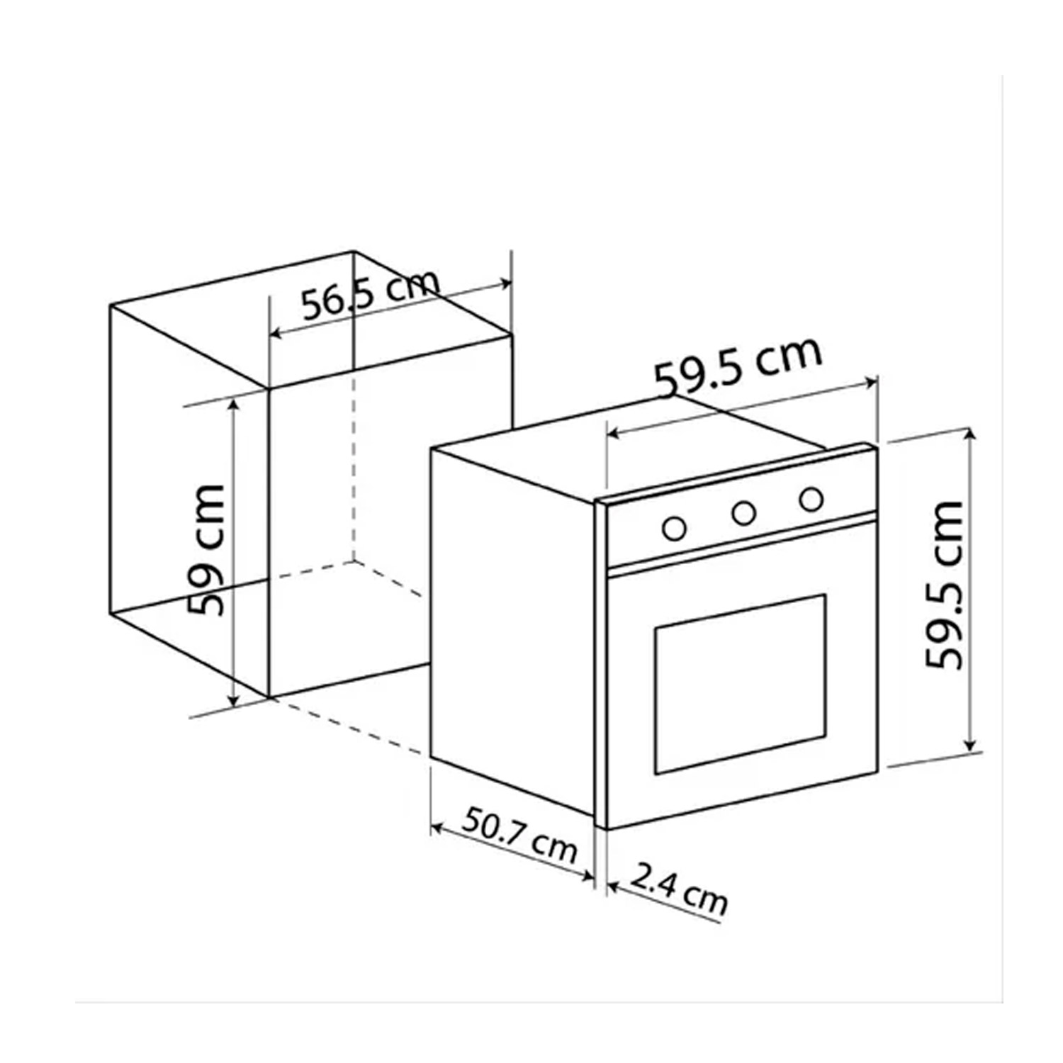 Foto 4 pulgar | Horno Empotrable Eléctrico Eb Técnica EB-525 65L