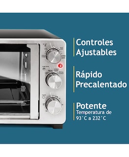 Foto 3 | Horno de Convexión Elite Gourmet 25 L de Doble Puerta con Asador