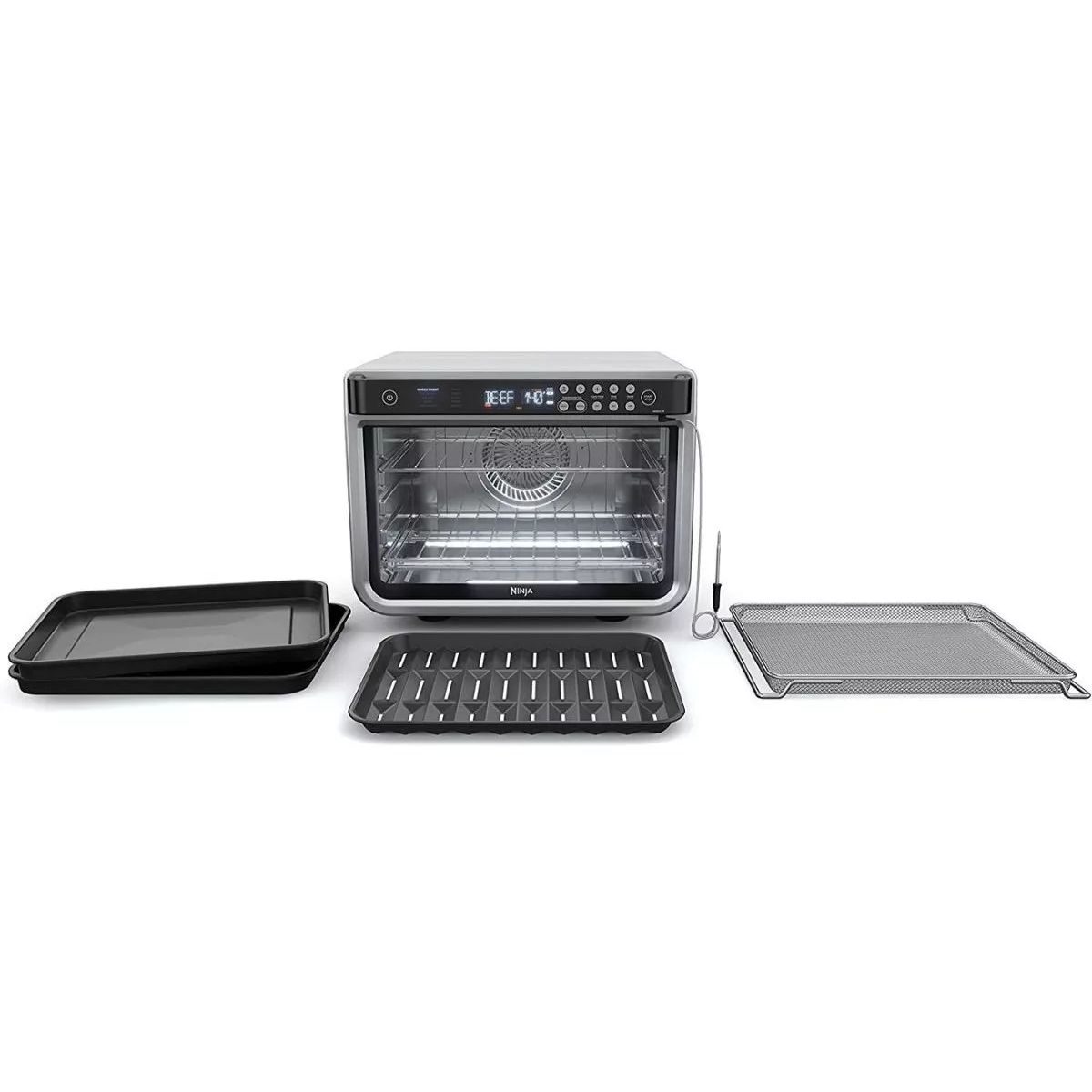 Foto 1 | Horno Tostador Ninja Foodi DT25110 Negro Smart Air Fry de Convección Digital con Termómetro en 1 Smart XL