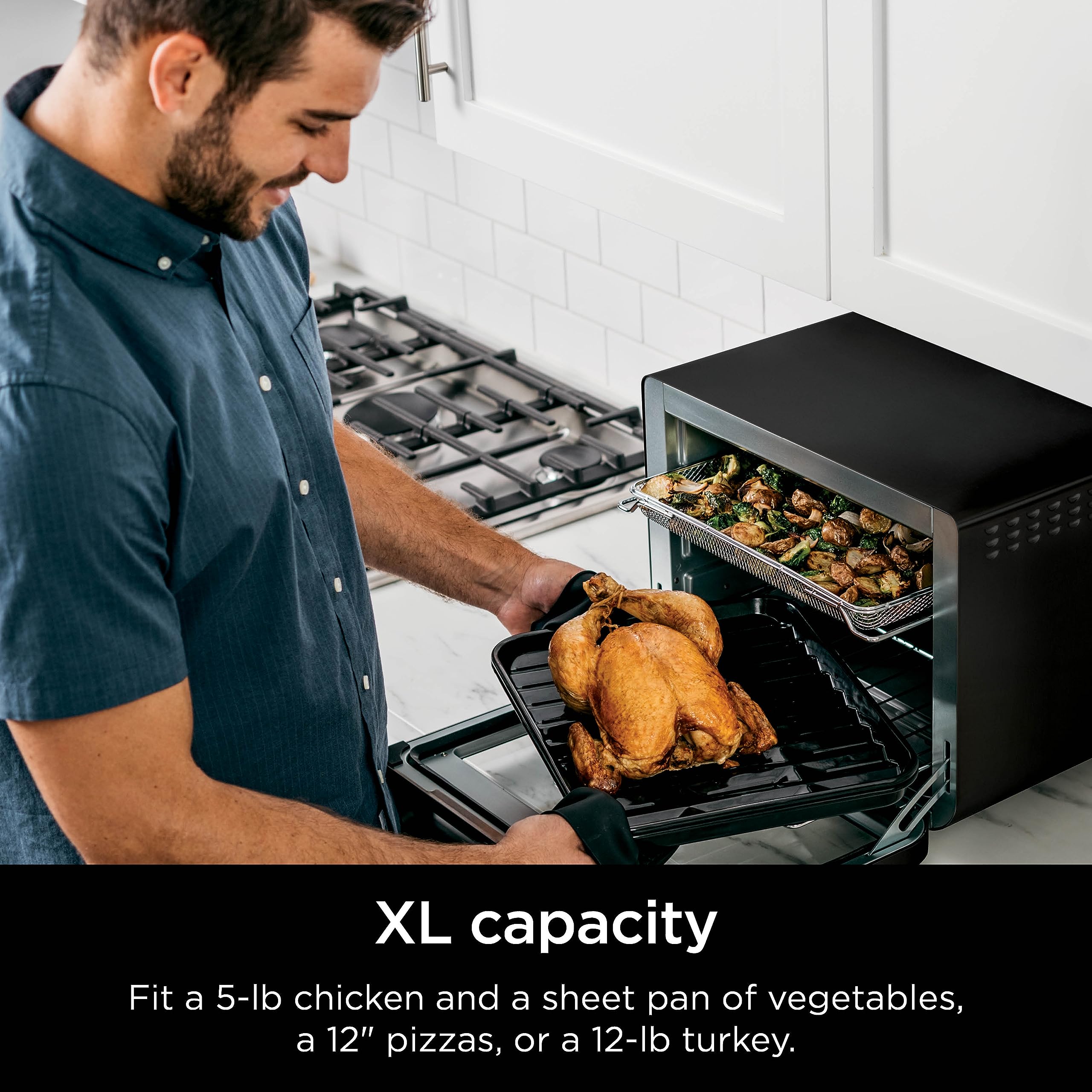 Foto 3 pulgar | Horno Air Fry Ninja Dt202bk Foodi 8 en 1 Xl Pro 1800 W Negro - Venta Internacional