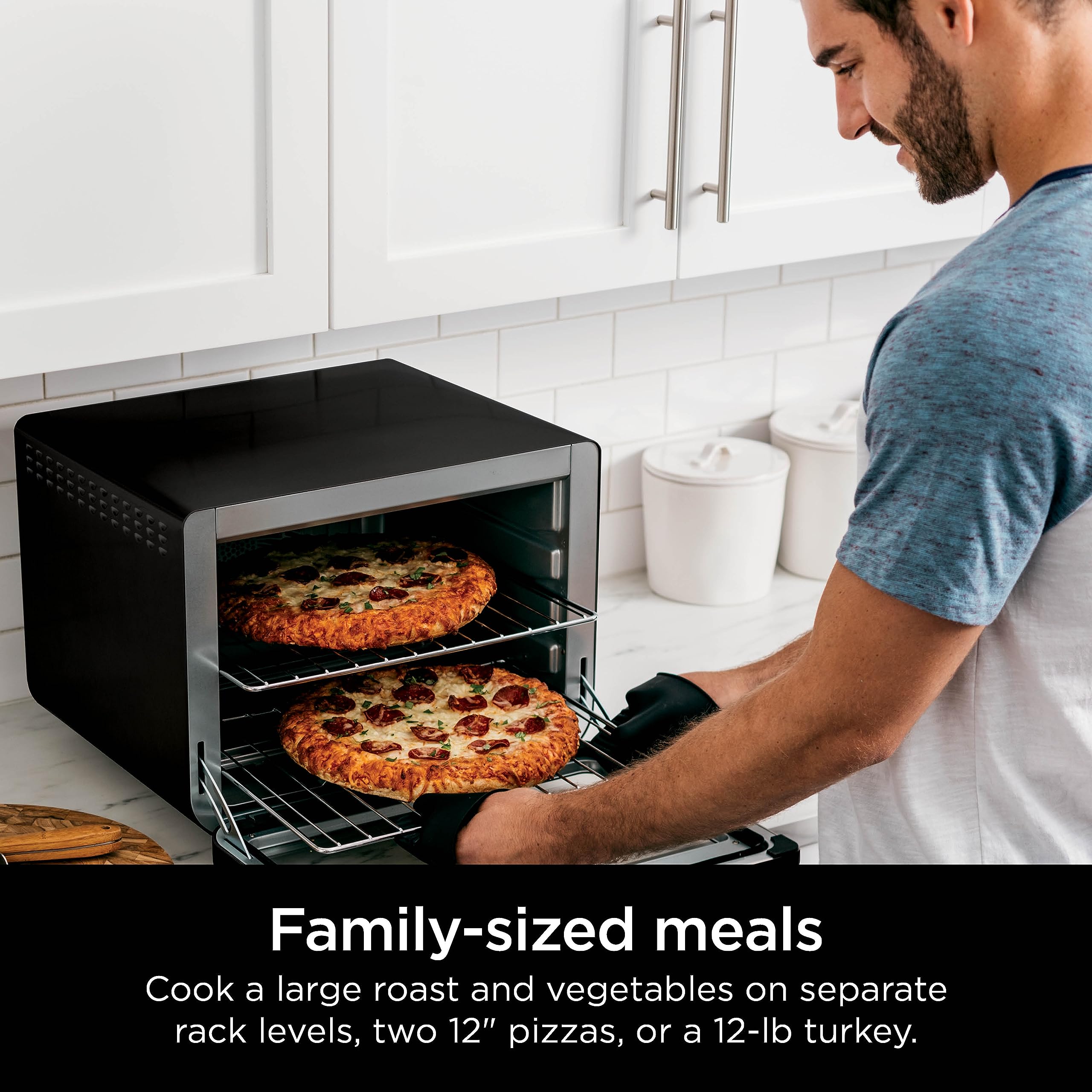 Foto 4 pulgar | Horno Air Fry Ninja Dt202bk Foodi 8 en 1 Xl Pro 1800 W Negro - Venta Internacional