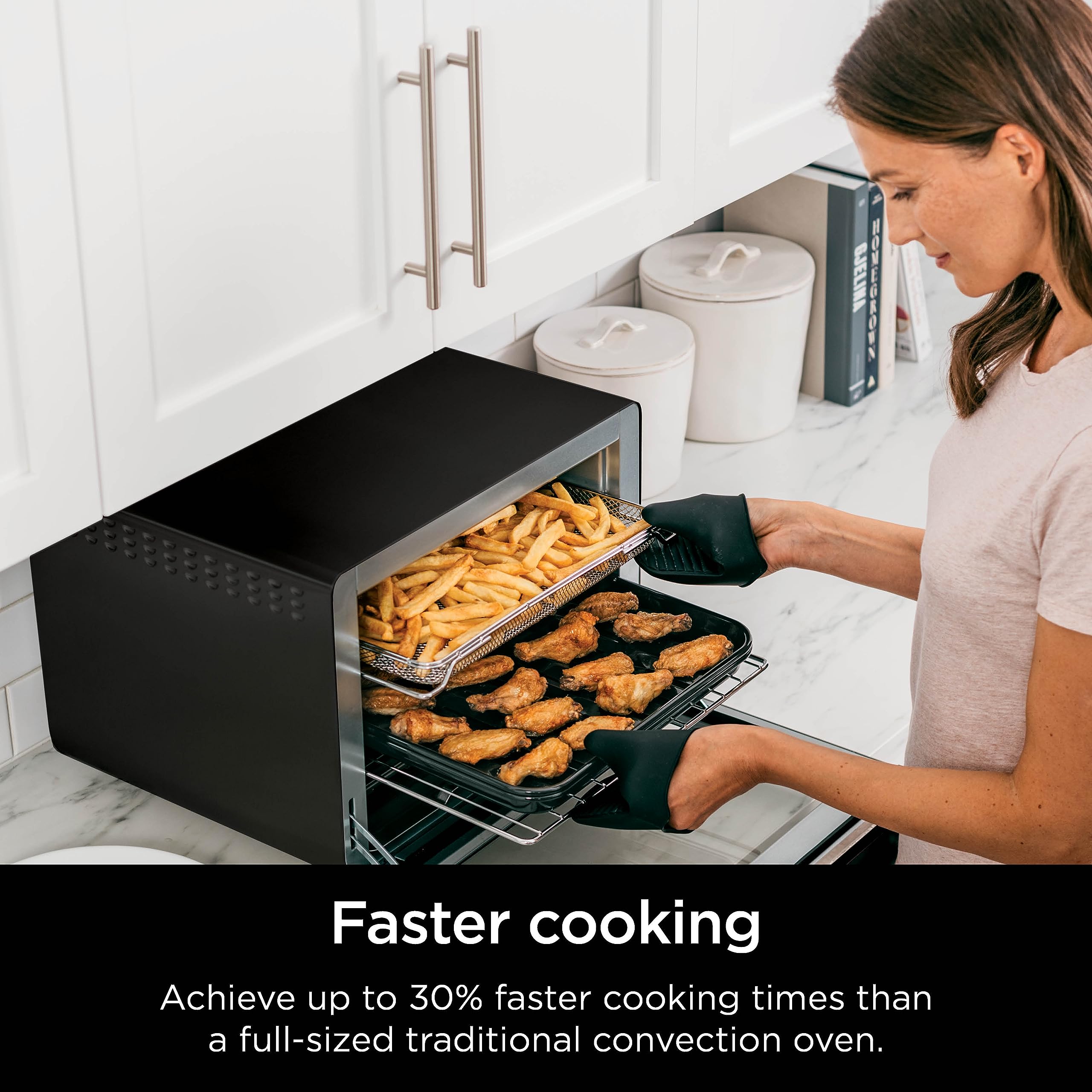 Foto 5 pulgar | Horno Air Fry Ninja Dt202bk Foodi 8 en 1 Xl Pro 1800 W Negro - Venta Internacional
