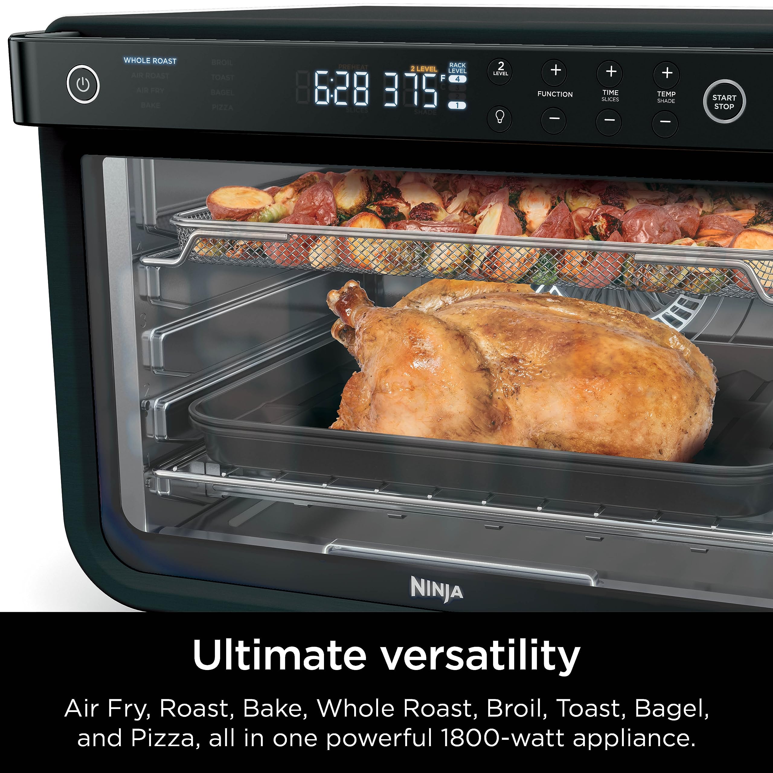 Foto 6 pulgar | Horno Air Fry Ninja Dt202bk Foodi 8 en 1 Xl Pro 1800 W Negro - Venta Internacional