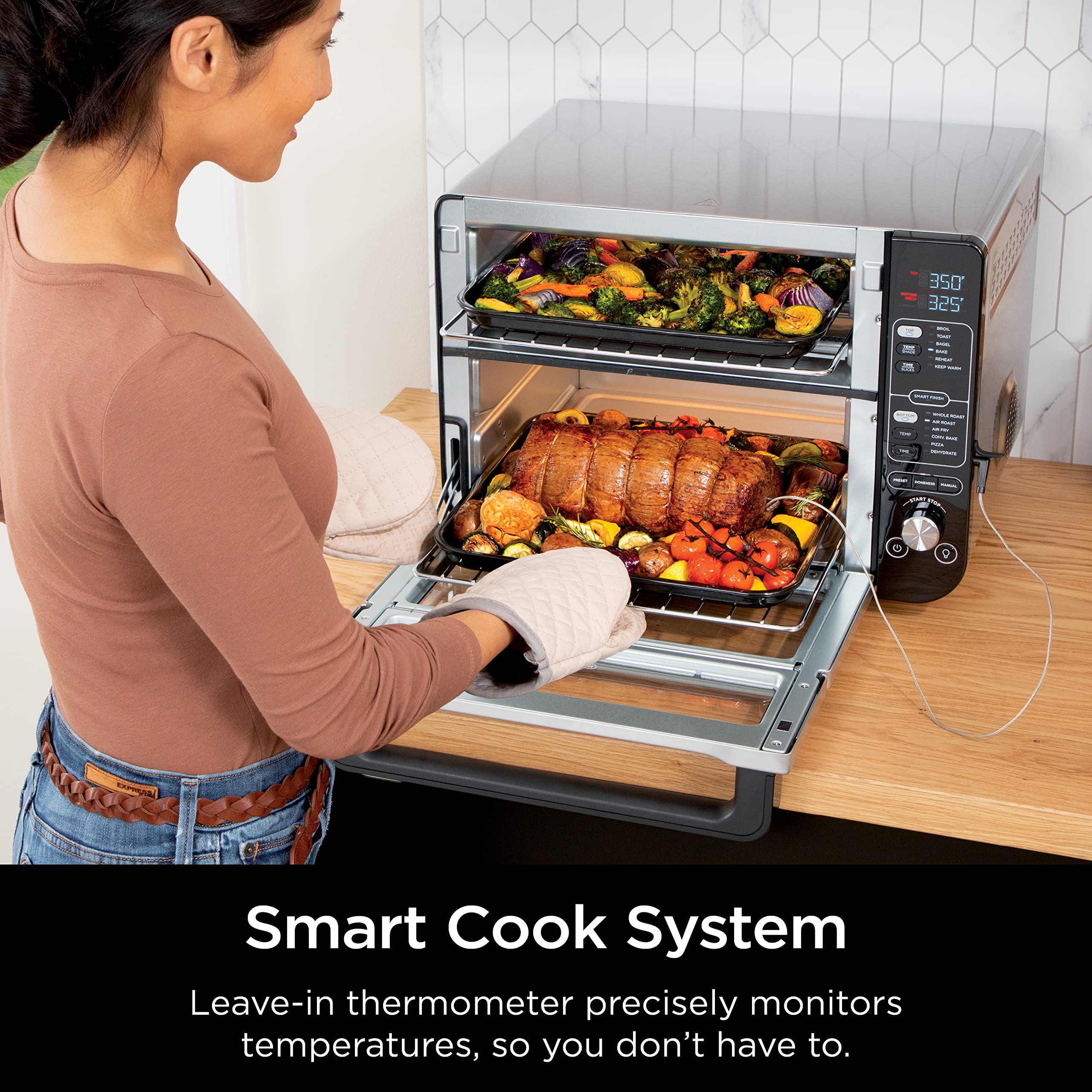 Foto 3 pulgar | Horno Doble Ninja Dct401 12 En 1 Con Flexdoor de Acero Inoxidable - Venta Internacional