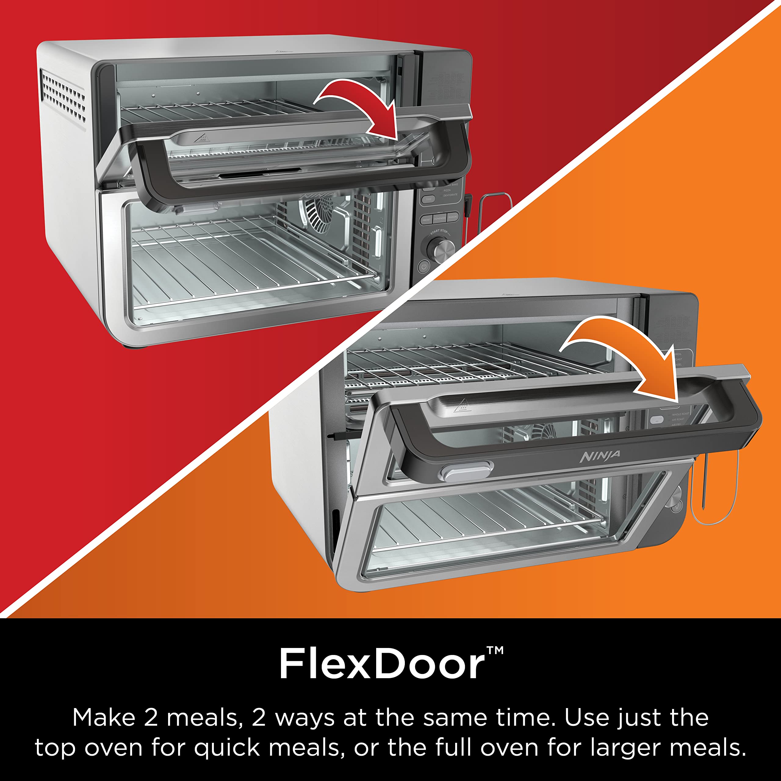 Foto 4 pulgar | Horno Doble Ninja Dct401 12 En 1 Con Flexdoor de Acero Inoxidable - Venta Internacional