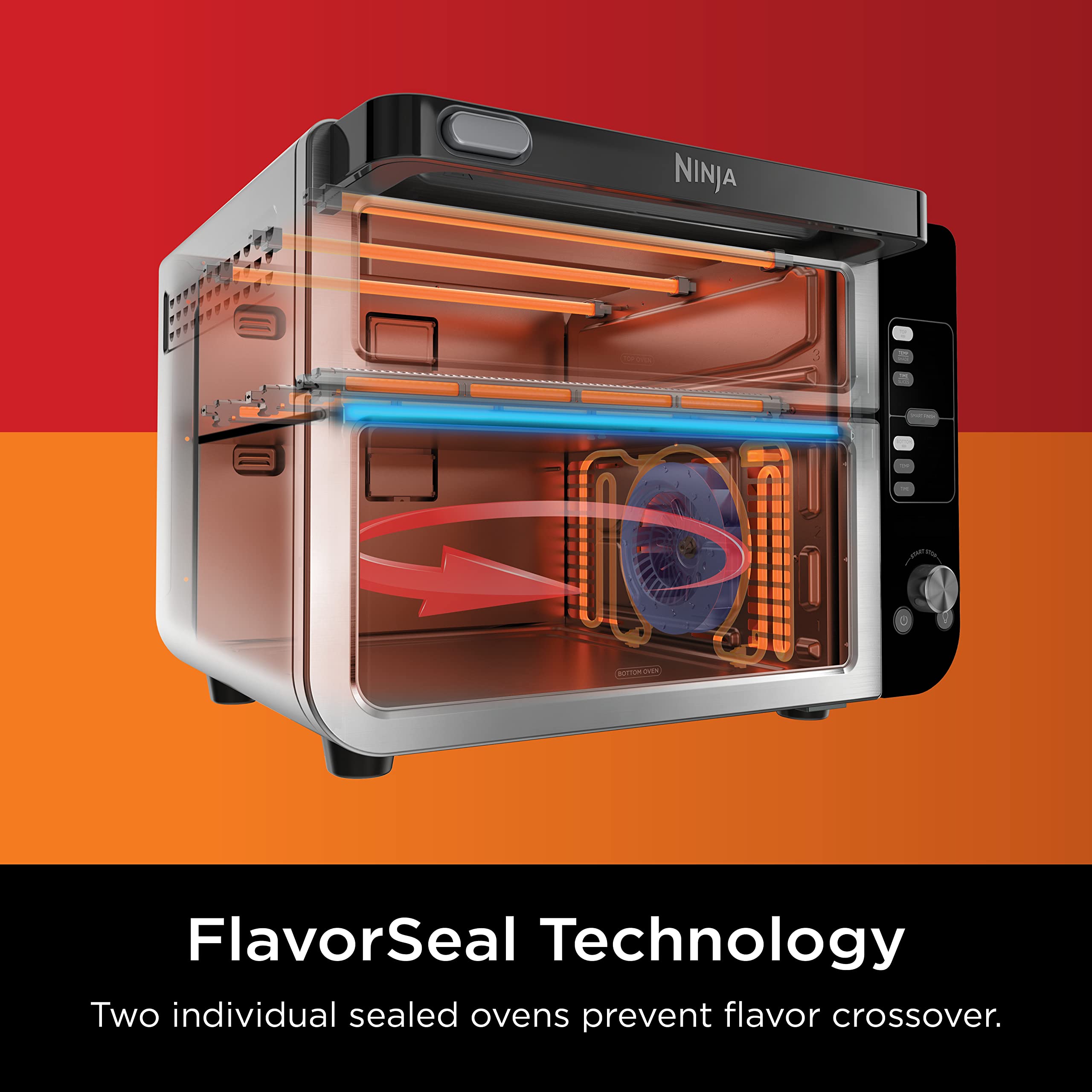 Foto 5 pulgar | Horno Doble Ninja Dct401 12 En 1 Con Flexdoor de Acero Inoxidable - Venta Internacional