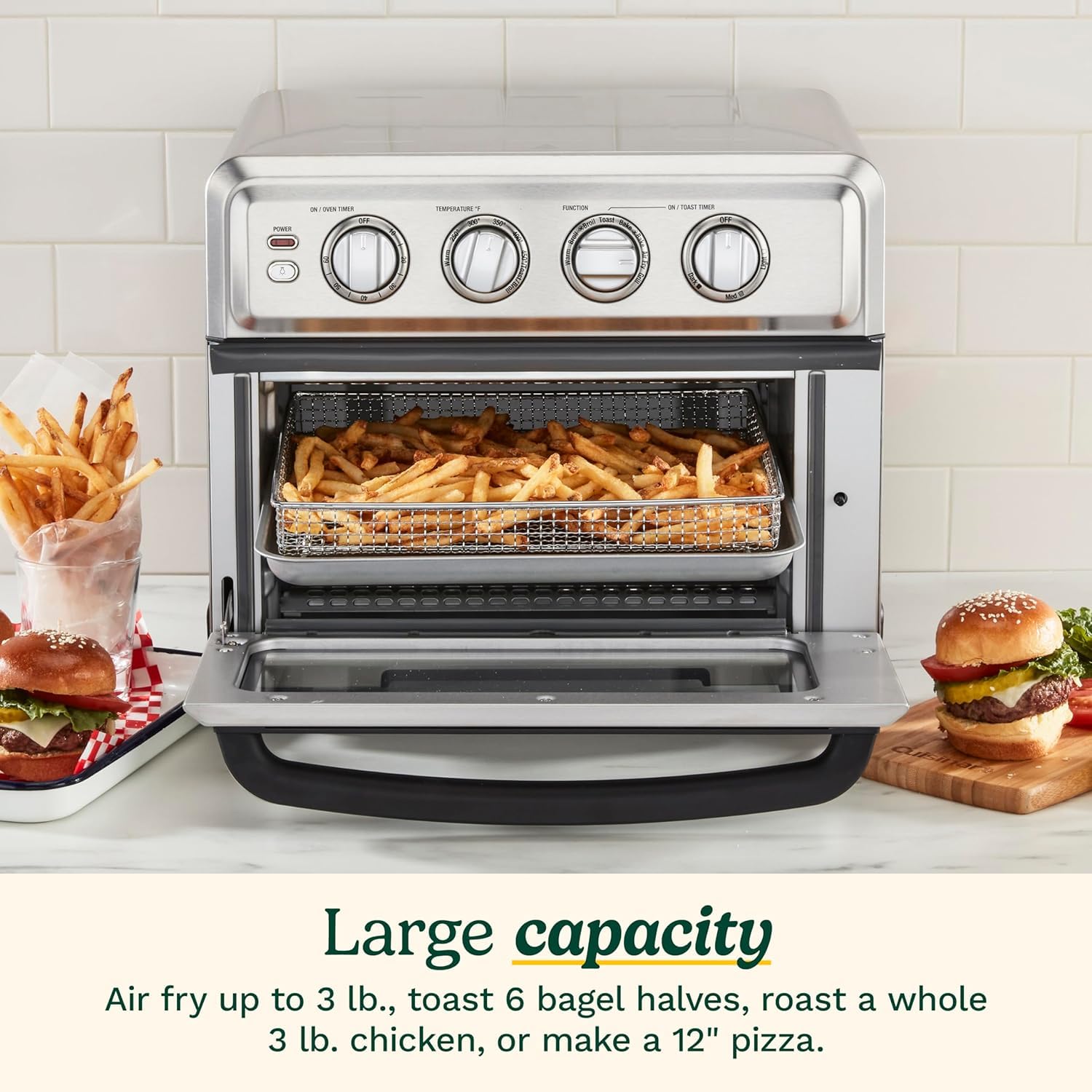 Foto 3 pulgar | Air Fryer y Horno Tostador de Convección Cuisinart Toa-70 - Venta Internacional