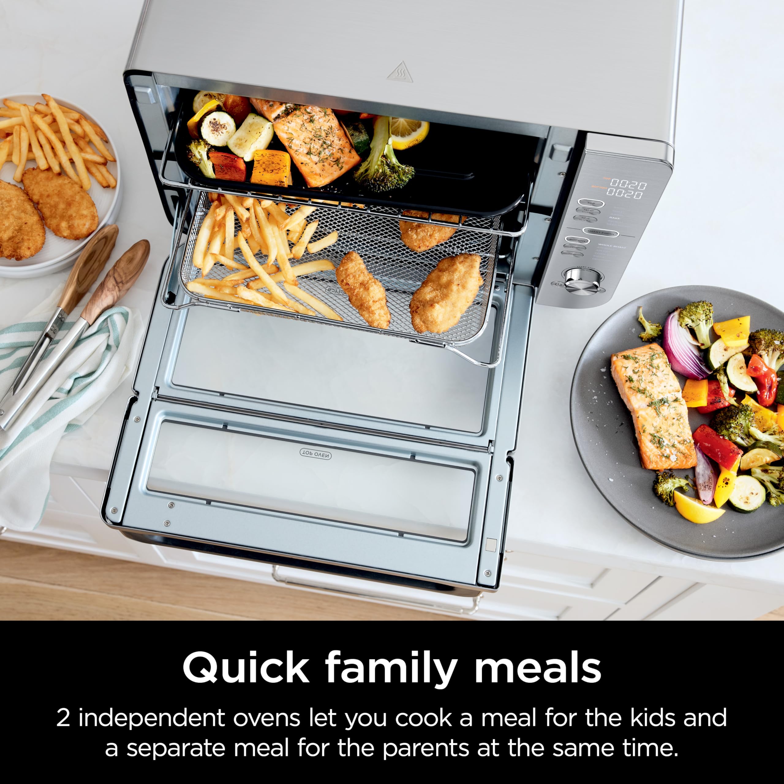 Foto 7 pulgar | Horno de Sobremesa y Freidora Ninja Double Stack XL DCT601 - Venta Internacional