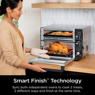 Foto 5 | Horno Doble Ninja Dct451 12 en 1 Smart Con Flexdoor Stainless - Venta Internacional