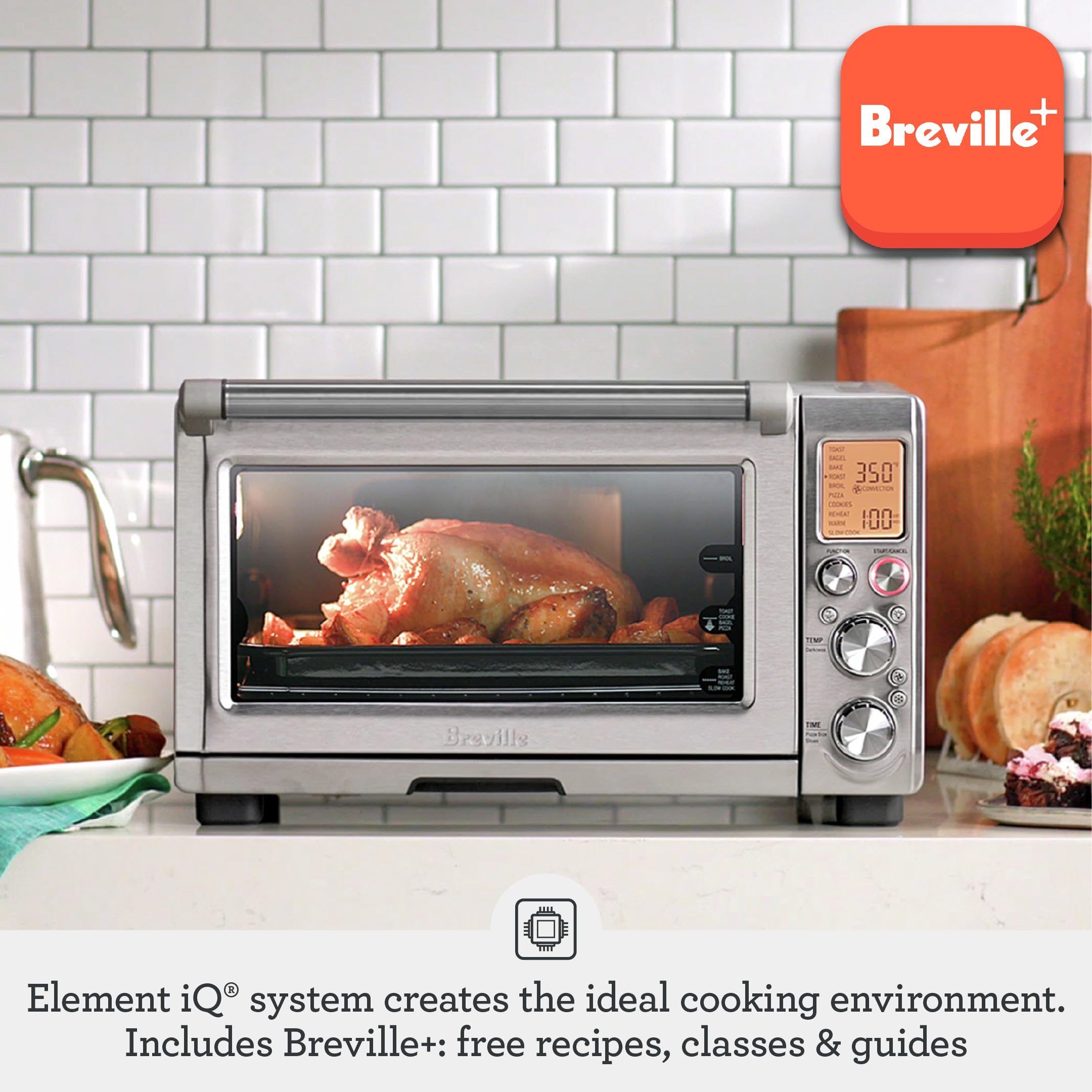 Foto 3 pulgar | Horno de Encimera Breville Smart Pro de Acero Inoxidable Cepillado - Venta Internacional