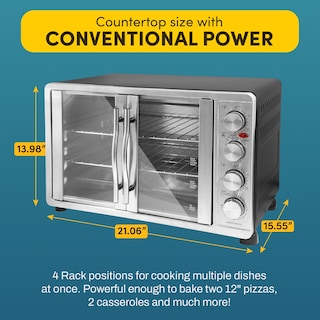Foto 4 | Horno de Convección Elite Gourmet de 45 L-Venta Internacional