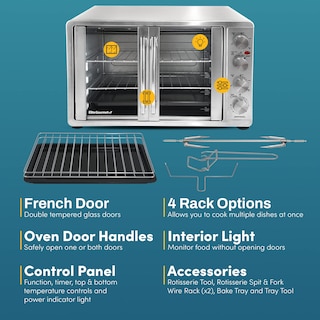 Foto 6 | Horno de Convección Elite Gourmet de 45 L-Venta Internacional