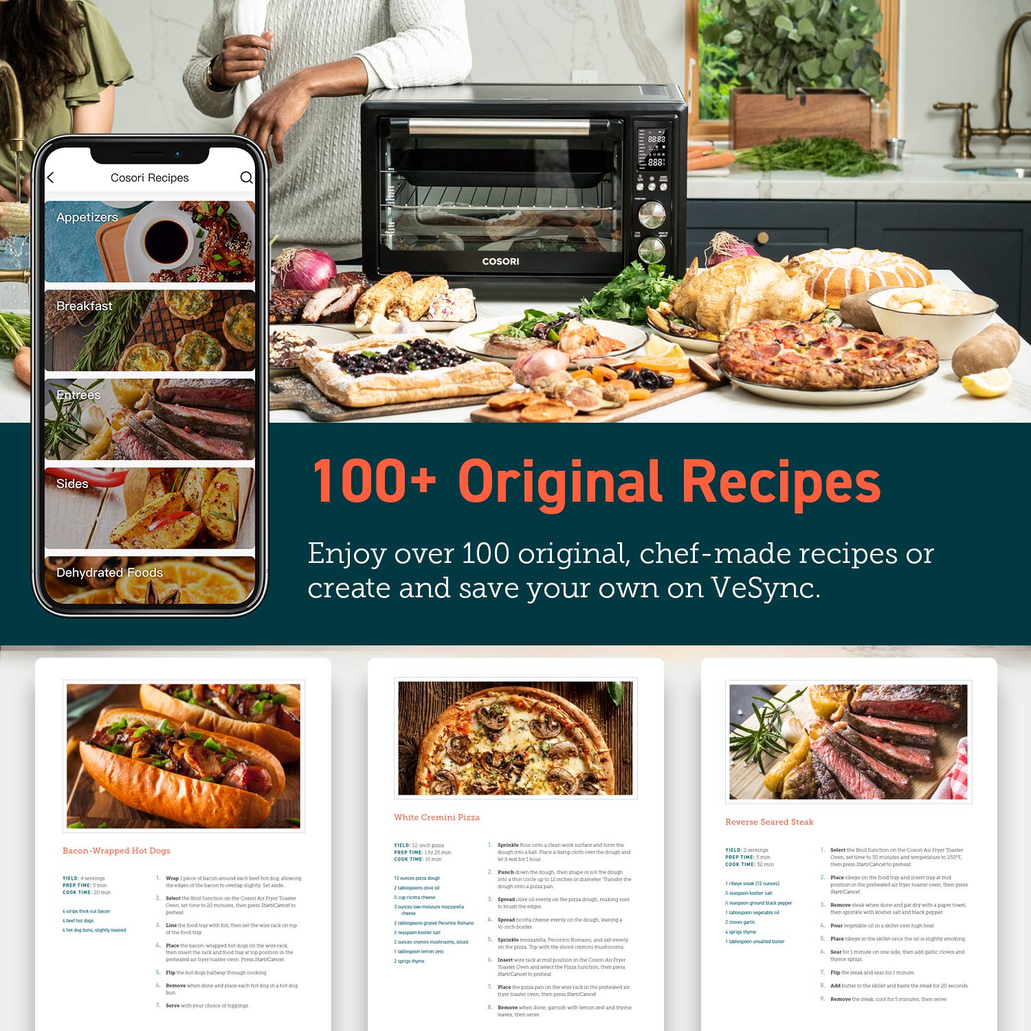 Foto 6 pulgar | Horno Tostador Air Fryer Cosori 32qt 13 en 1 con Aplicación y Control por Voz - Venta Internacional