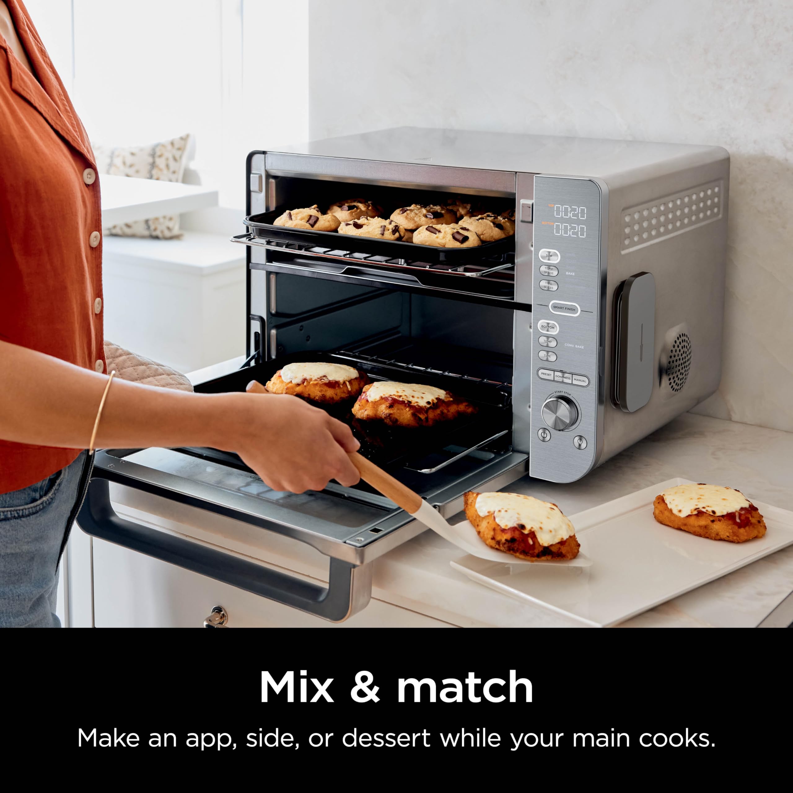Foto 7 pulgar | Freidora Xl Doble Pila Ninja Dct651 con Horno de Sobremesa - Venta Internacional
