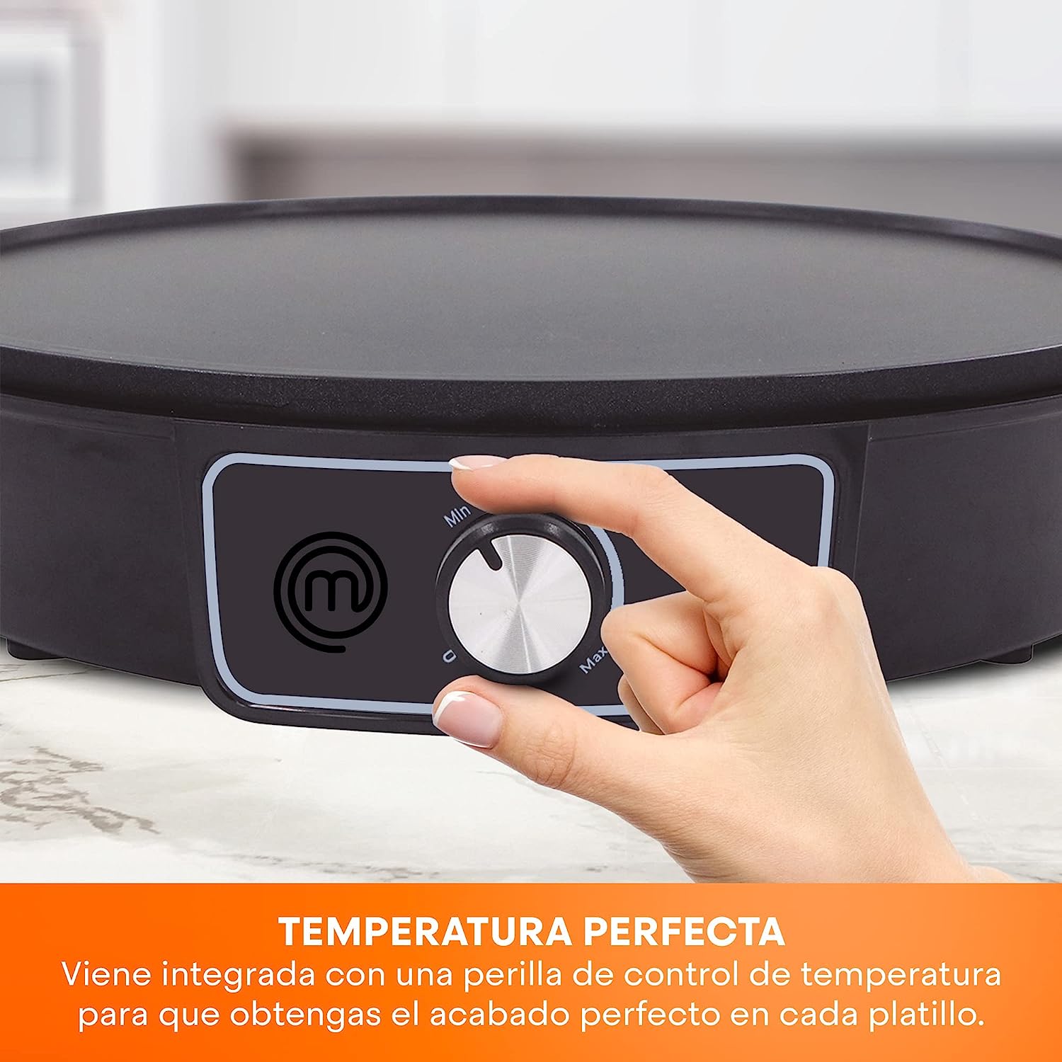 Foto 5 pulgar | Crepera Eléctrica Masterchef Mk-cm-v2 color Negro