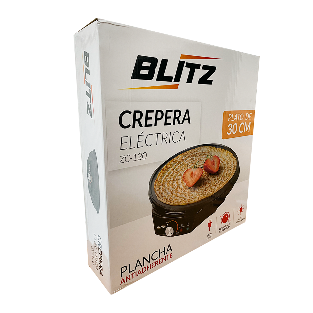 Foto 5 | Crepera Eléctrica Blitz ZC.120 color Negro 1200 W