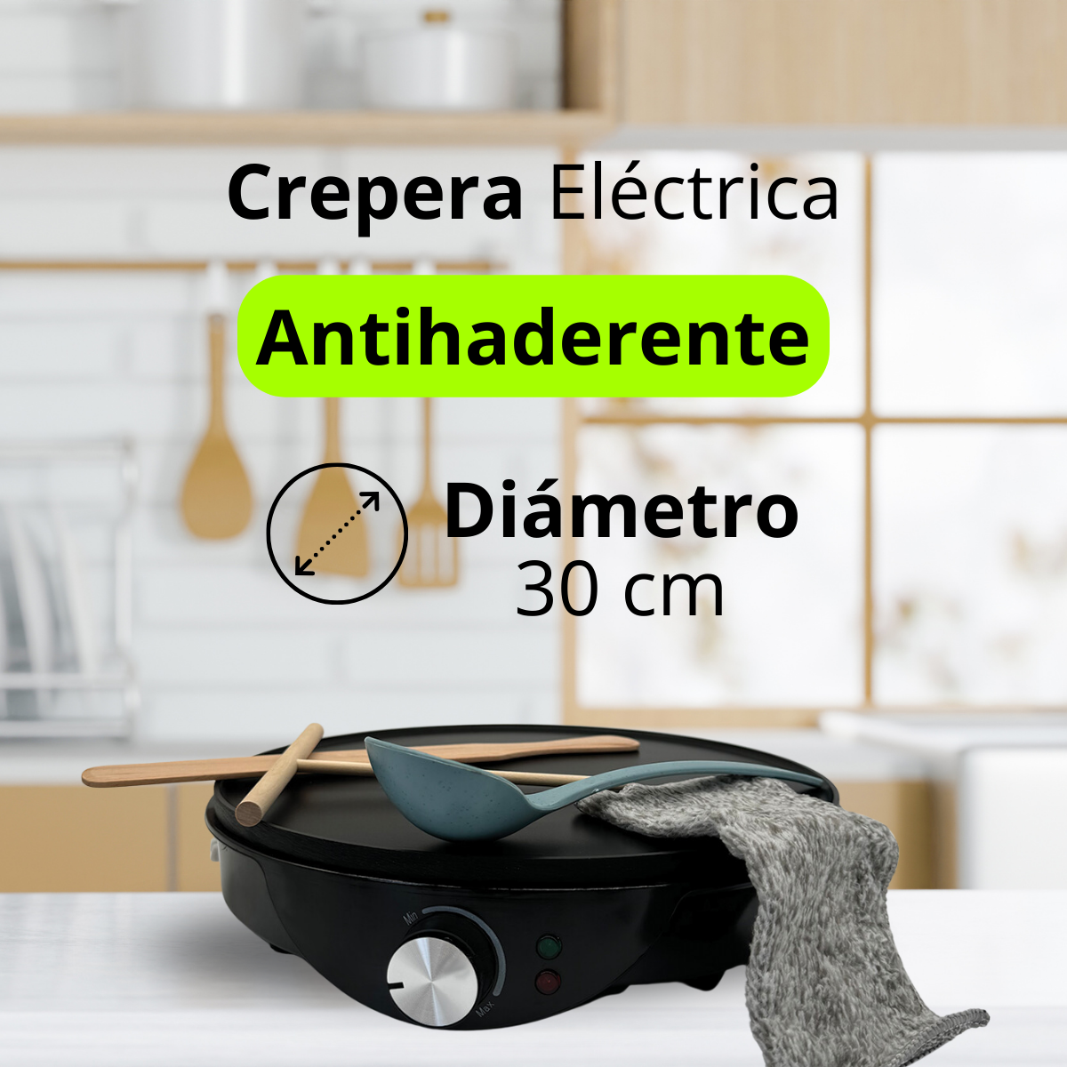 Foto 5 | Crepera Eléctrica Antiadherente Raga Basics El024